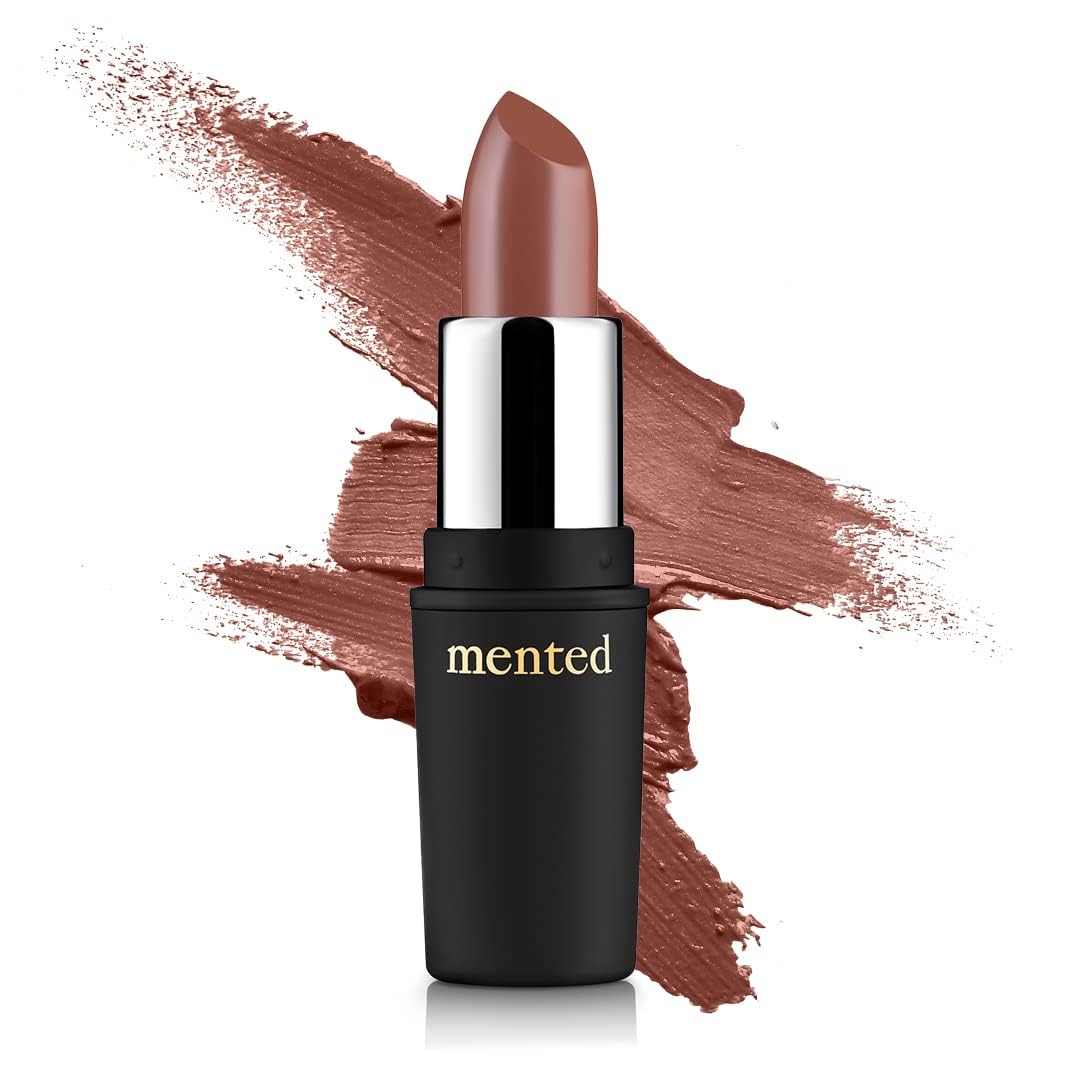 Mented Cosmetics Nude Lipstick for Women, Semi-Matte Long-Lasting Lip Stick, Moisturizing Vegan, Paraben & Cruelty-Free, Enhances All Complexions, Perfect for Everyday Makeup, Brand Nude