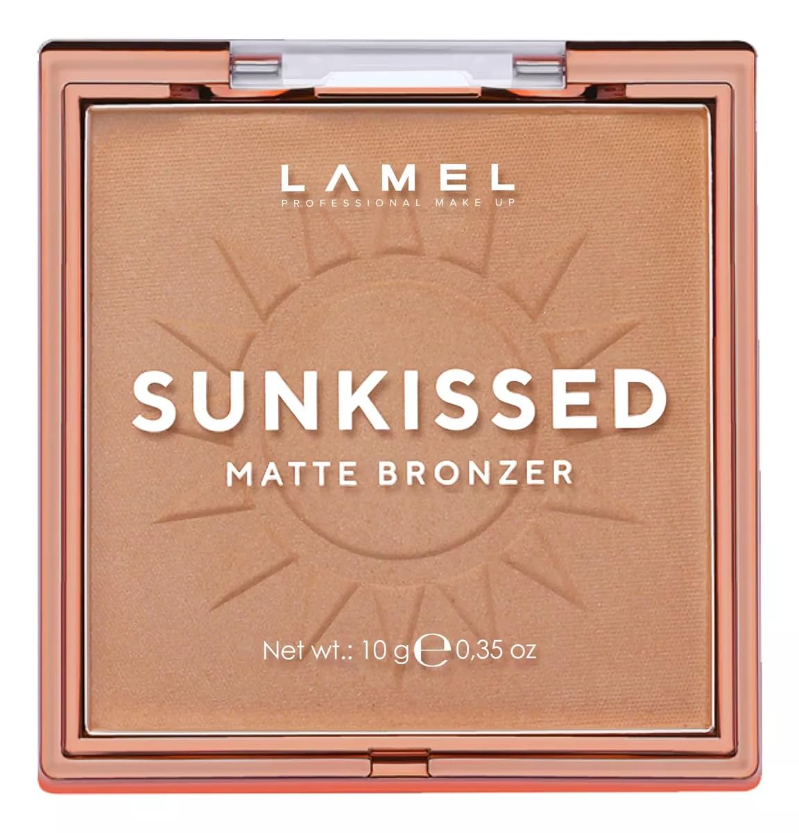 LAMEL Sunkissed Matte Bronzer Face Powder - Non-Shimmer, Long Lasting, Non-Greasy Bronzing Organic Makeup Formula - Matte Finish - Natural Tan Skin - N. 401-0.35oz.