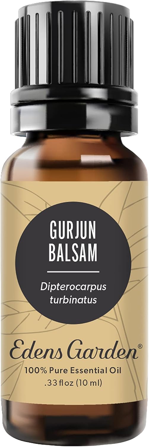 Edens Garden Gurjun Balsam Essential Oil- 100% Pure Premium Grade, Undiluted, Natural, Therapeutic, Aromatherapy, The Best for Diffuser, Skin, Face, Kid Safe 10 ml (.33 fl oz)