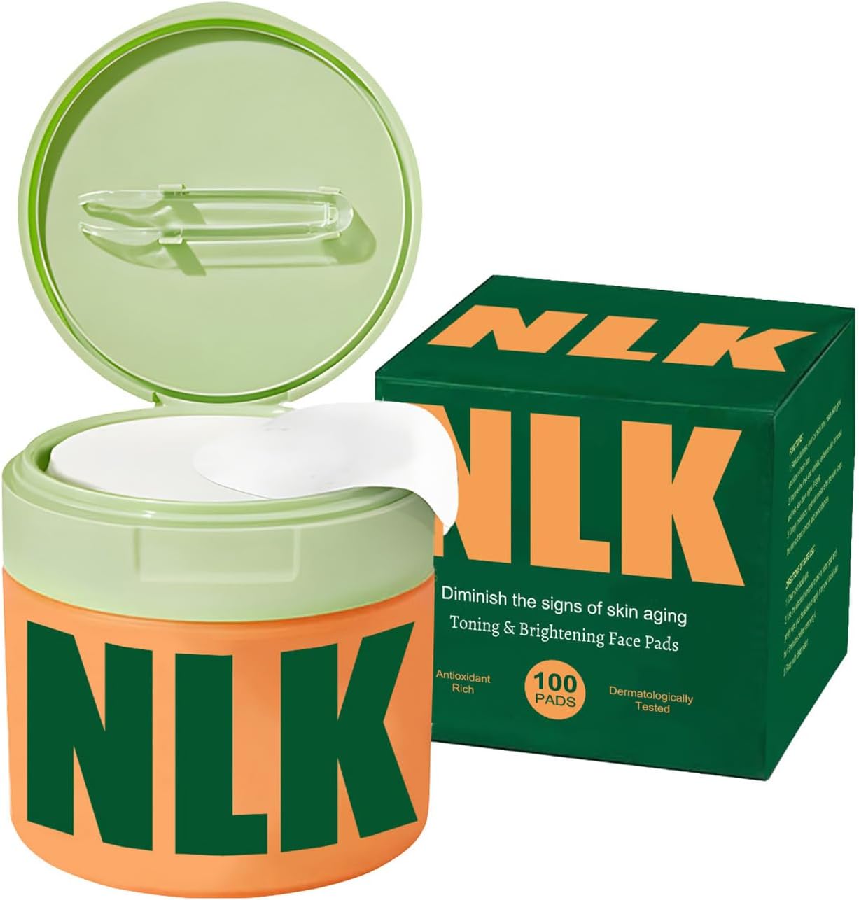 Korean Skincare Toner Pads – Anti-Aging Treatment for Fine Lines, Wrinkles & Dark Spots – Hydrating Facial Pads with Snail Mucin, Peptides & Centella – 100 Count