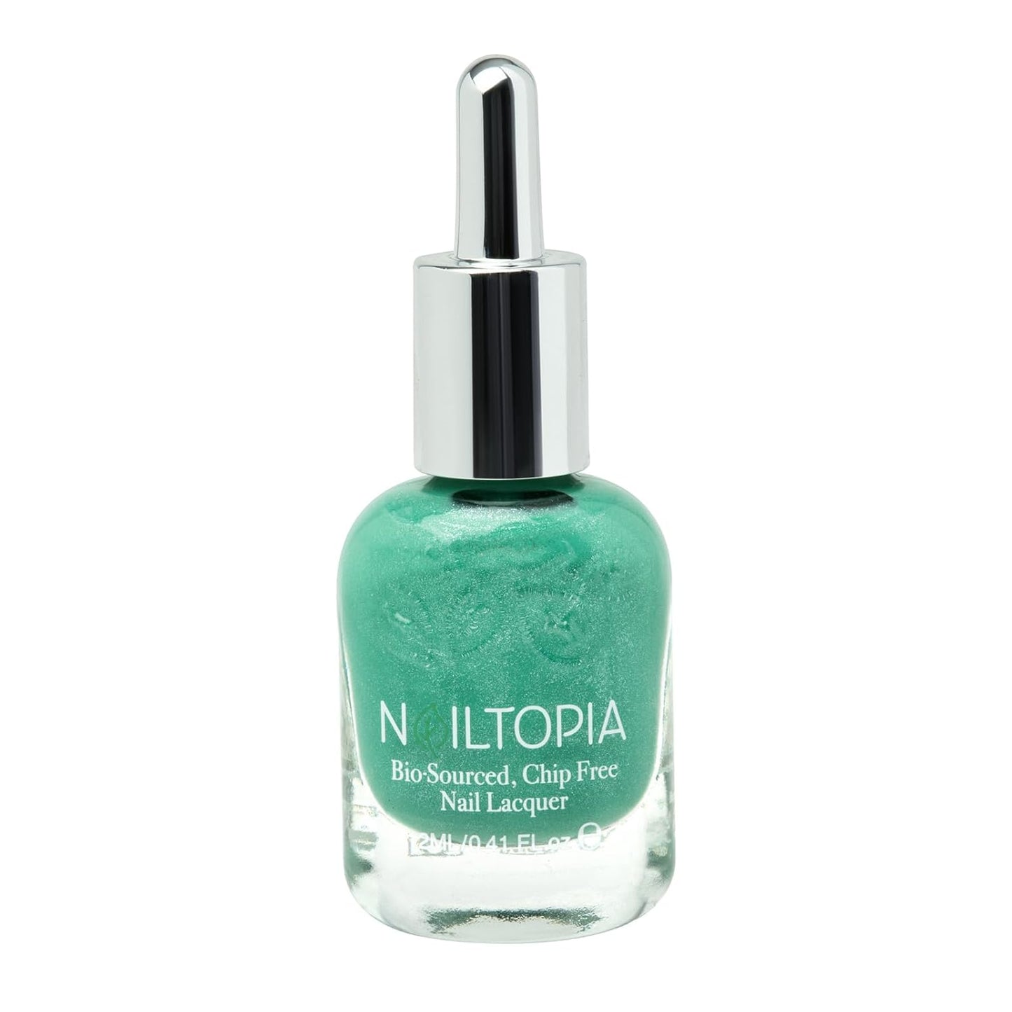 Nailtopia - Plant-Based Chip Free Nail Lacquer - Non Toxic, Bio-Sourced, Long-Lasting, Strengthening Polish - Yacht Week (Medium Green) - 0.41oz