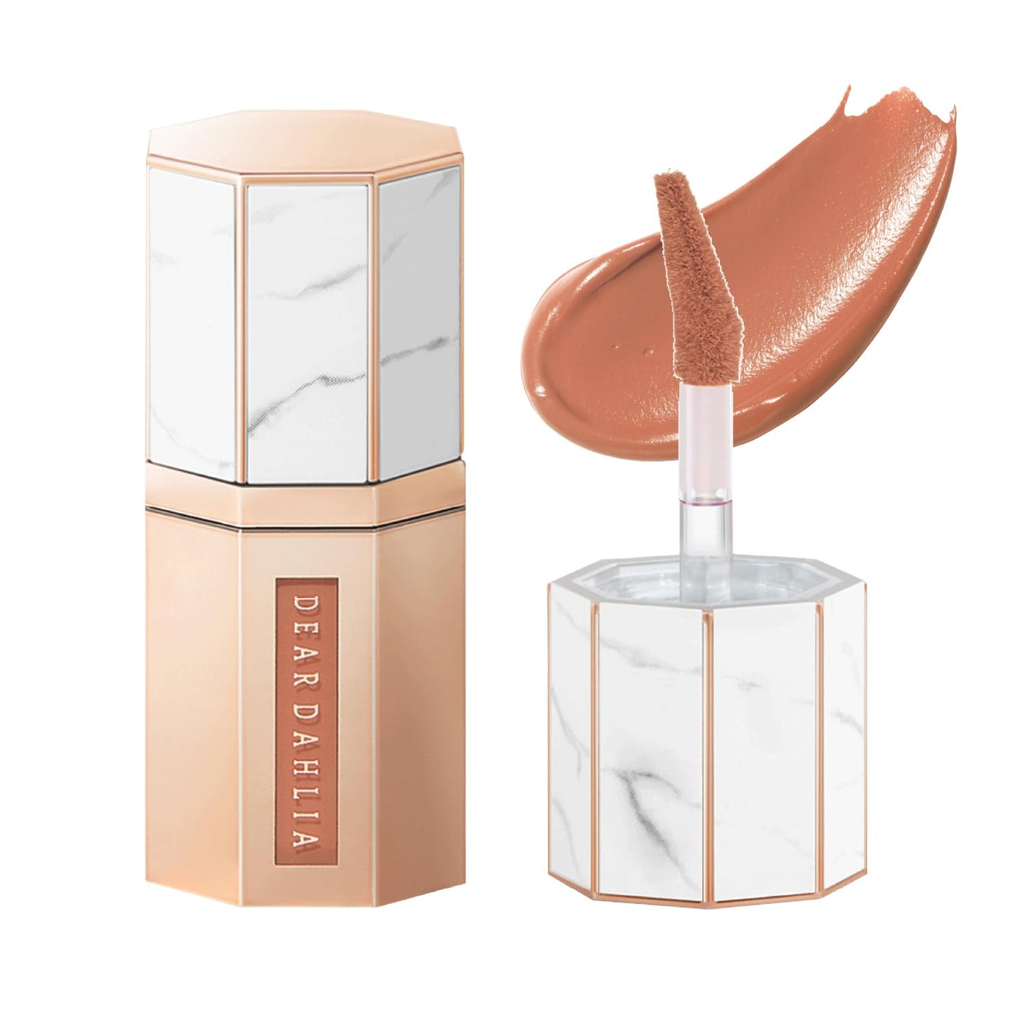 DEARDAHLIA Paradise Dream Velvet Lip Mousse (Butterscotch) - Vegan Soft-Matte Lip Tint with Lightweight, Buildable, Long-Lasting Color, Whipped Mousse Texture. Cruelty-Free. 0.21 Fl oz