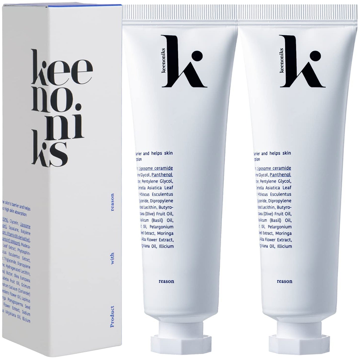 keenoniks Korean Moisturizer with CICA (Redness Relief) & Ceramide (Barrier Repair) for Hydrating Face Care, 3.38 Fl Oz