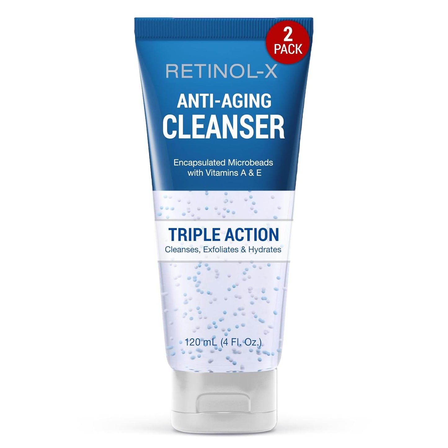 Skincare Retinol X Anti-Aging Cleanser 4 O.z. Tube Triple Action (2 Pack)