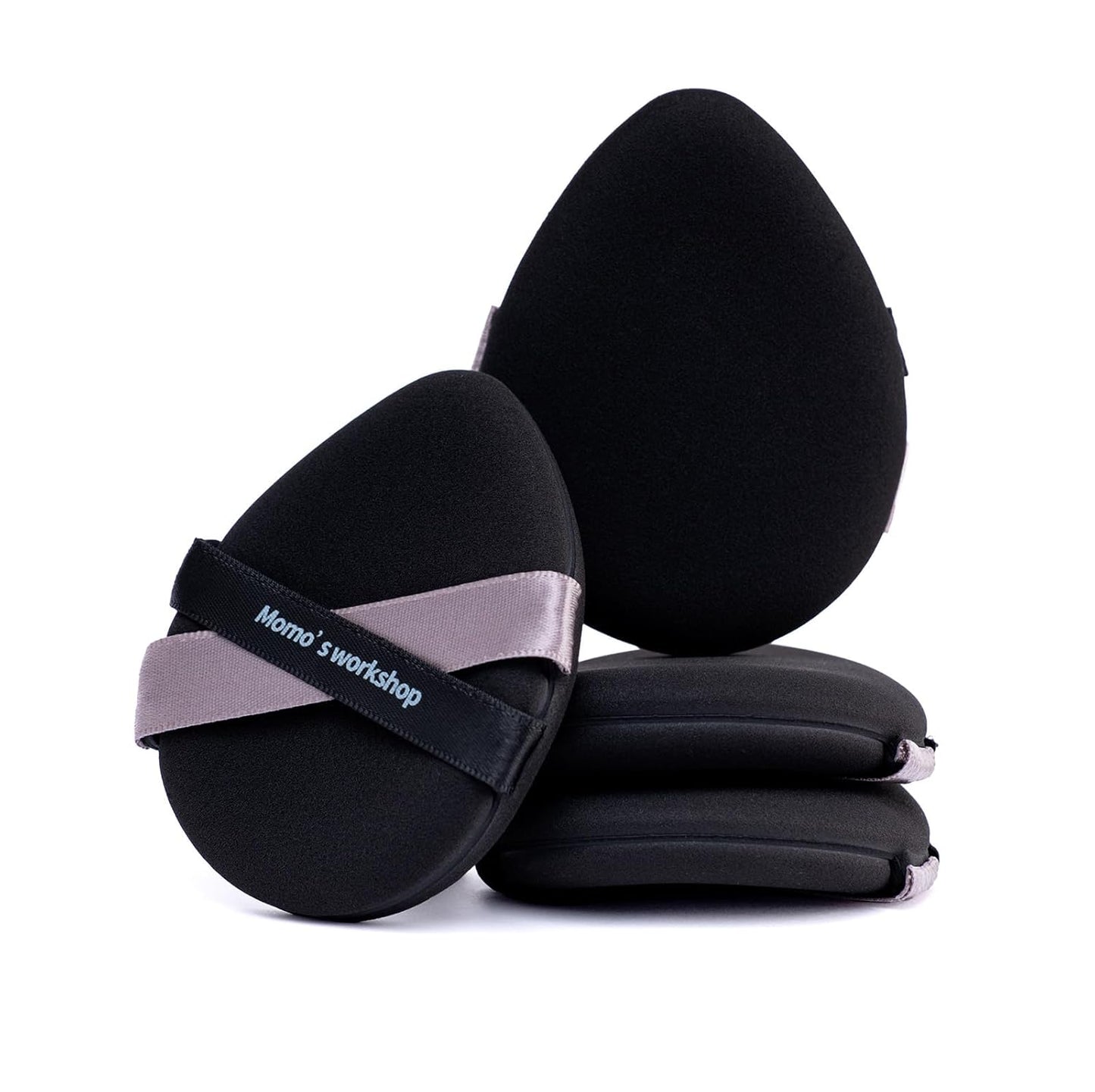 Momo's Workshop Makeup Sponge Puff, Large Beauty Puff for Quick Flawless Makeup, Concealer Puff for Liquid & Cream Foundation 2pcs