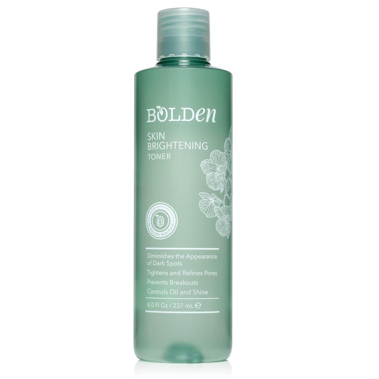 Bolden Skin Brightening Toner for Face - Exfoliating Toner for Oily Skin with AHA Glycolic Acid, Niacinamide & Hyaluronic Acid | Helps Reduce Breakouts, Fade Dark Spots & Refine Pores | 8.0 Fl Oz