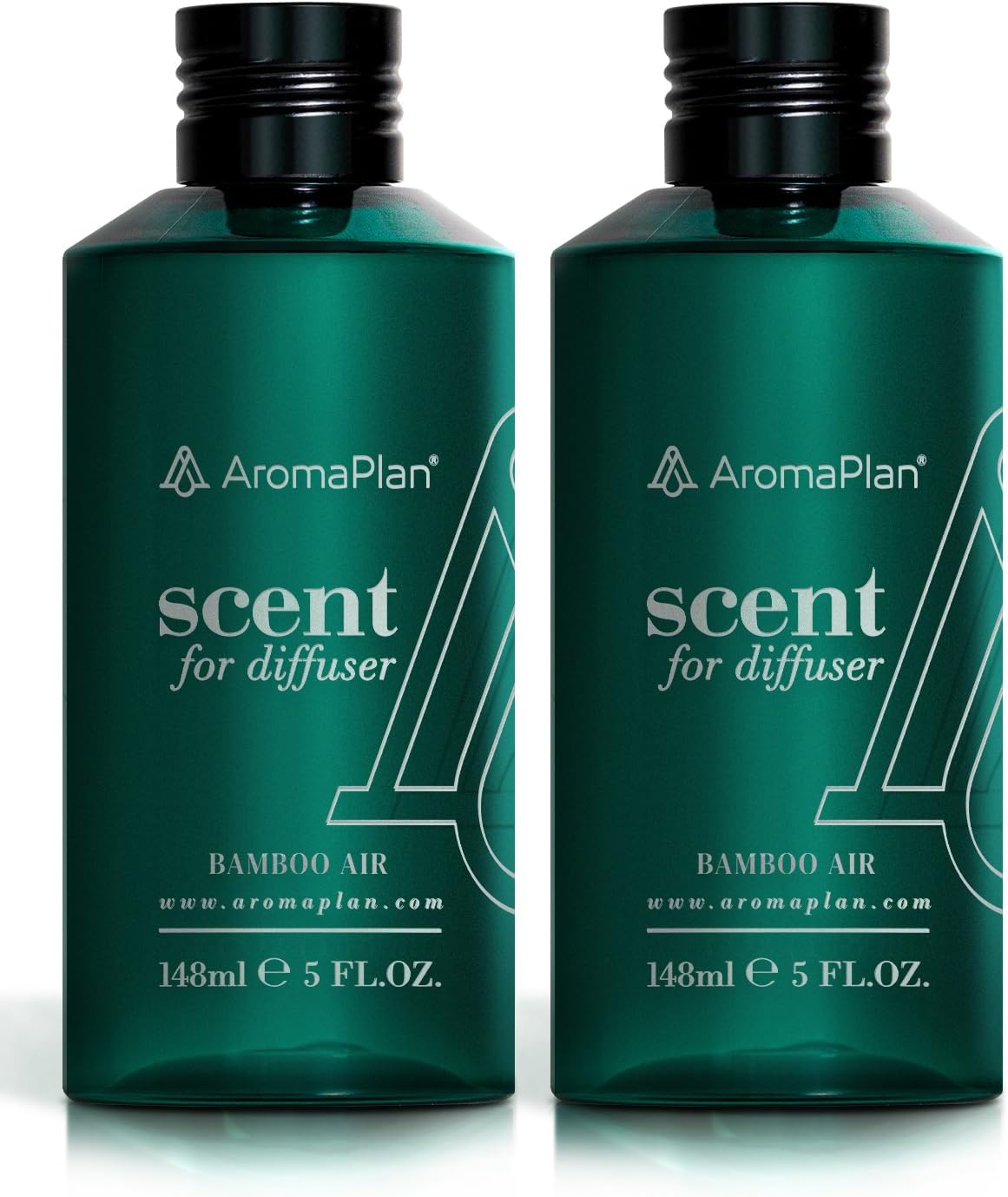 AromaPlan Hotel Scents Bamboo Air 5 Fl Oz (2 Pack), Luxury Aroma & Hotel Fragrance Diffuser Oil- Hotel Diffuser Oil for Aromatherapy- USA Made, Bigger Bottle, Bolder Aroma & Longer Lasting