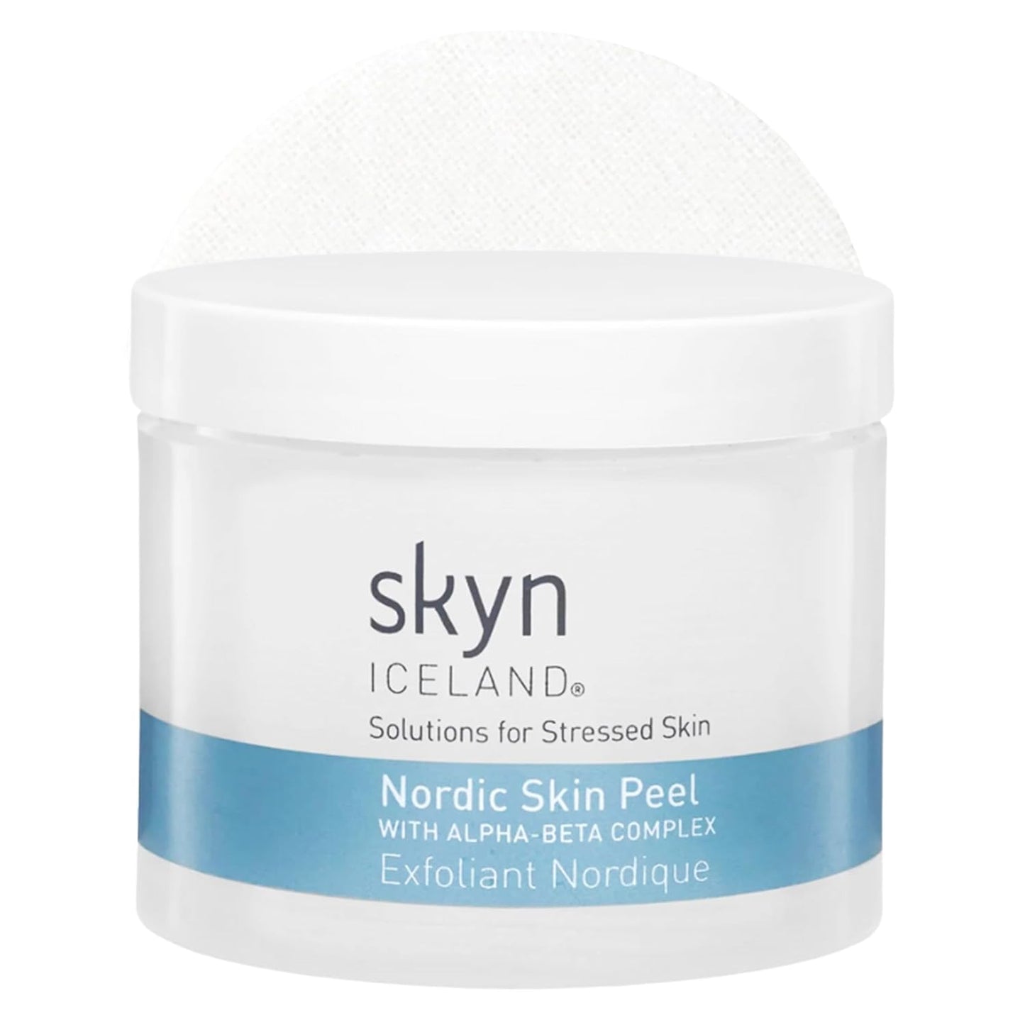 Skyn ICELAND Nordic Facial Peeling Pads With AHA and BHA. Exfoliating Toner for Breakout Prone Skin. 60 Pads