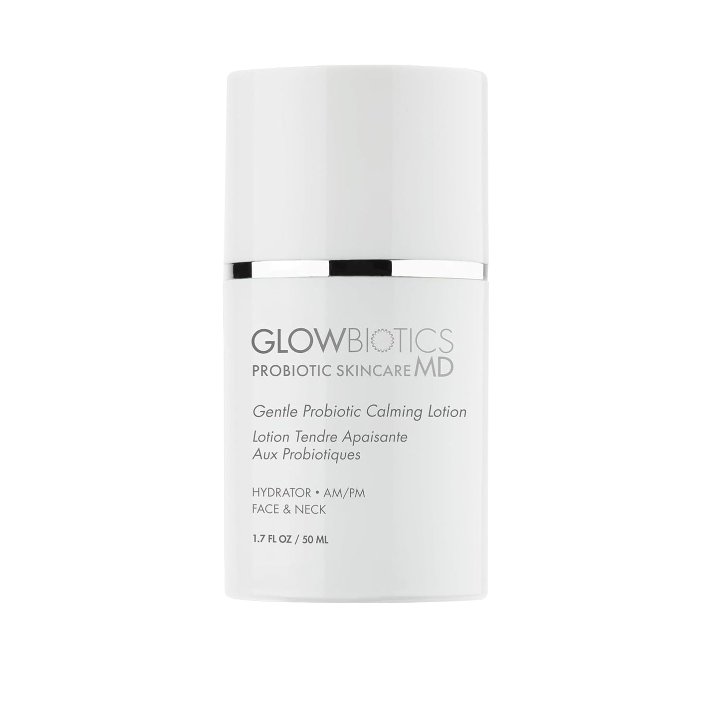 Glowbiotics Gentle Probiotic Calming Lotion: Lightweight Peptide & Probiotic Moisturizer for Sensitive Skin | With Hyaluronic Acid, Niacinamide & Ceramide-Rich Safflower Oil