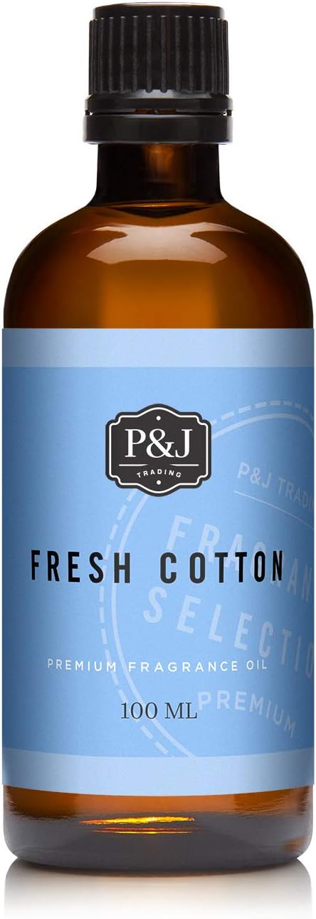 P&J Trading - Fresh Cotton Scented Oil 100ml - Fragrance Oil for Candle Making, Soap Making, Diffuser Oil
