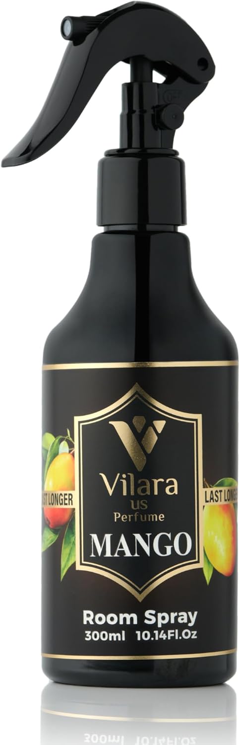 Room Spray Freshener - Long-Lasting Luxury Scents - Room and Linen Spray for Bedding, Sheets, Fabric, Furniture for Aromatherapy - 10.14 fl oz (Mango)