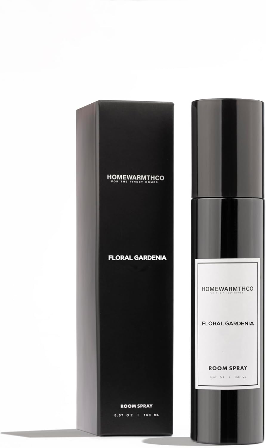 Floral Gardenia Room Spray – 5.07 oz Scented Air Freshener Spray for Home, Office & Linen – Long-Lasting Aromatherapy Mist for Bedding, Pillows & Fabrics – Luxurious Home Fragrance