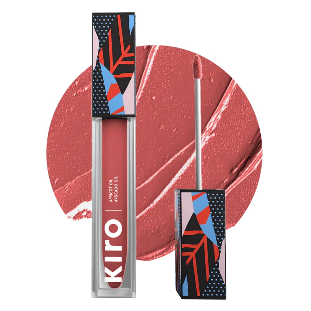 KIRO Non-Stop Airy Matte Liquid Lipstick - Venus Rose | Transferproof I Waterproof lipstick Long Lasting I Apricot & Avocado Oil | 100% Vegan | 5ml | No Parabens, No Toxins