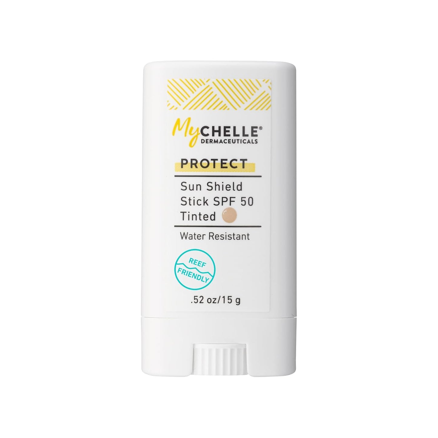 MyCHELLE Sun Shield Stick SPF 50 Tinted - Mineral Reef Safe Sunscreen for Face