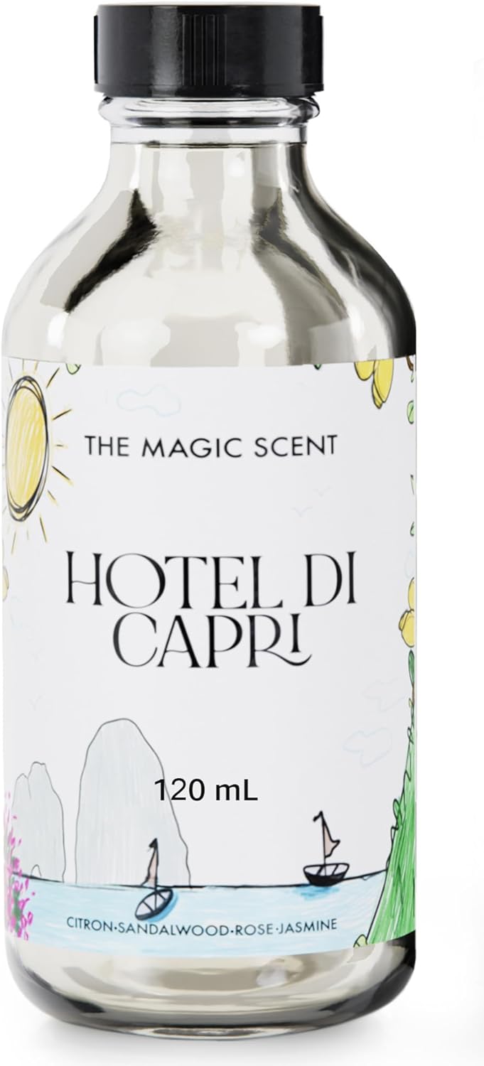The Magic Scent Hotel Di Capri Hotel Scent Diffuser Oil - Cold-Air & Ultrasonic Fragrance Oil for Diffuser Inspired by Capri, Italy - Essential Oils for Diffusers Aromatherapy - 4 fl oz, 120 mL