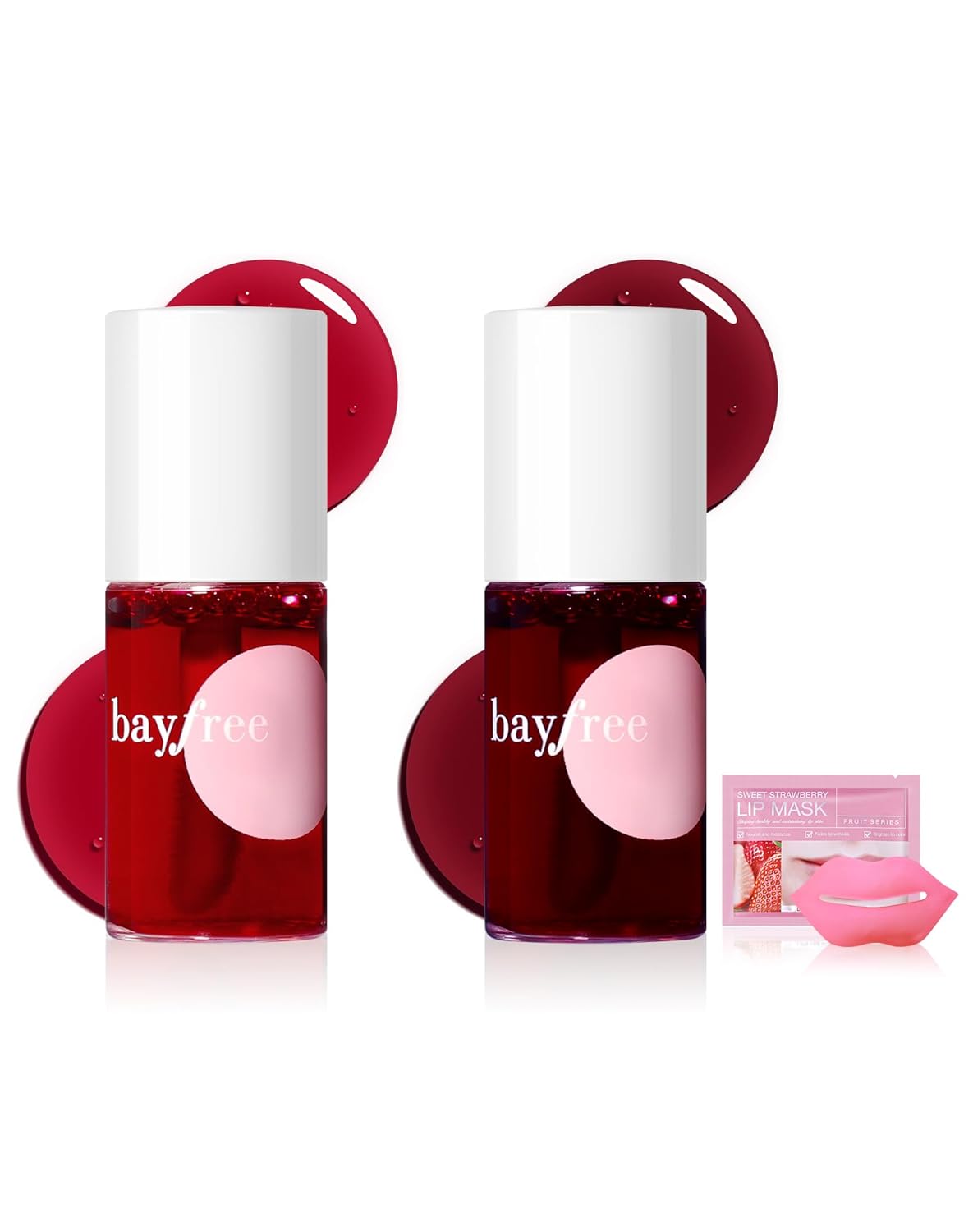 bayfree Lip Tint Stain Set, Lip Stain Long Lasting Lightweight Waterproof, Transfer-Proof, Non-sticky, Lip Makeup Matte Finish
