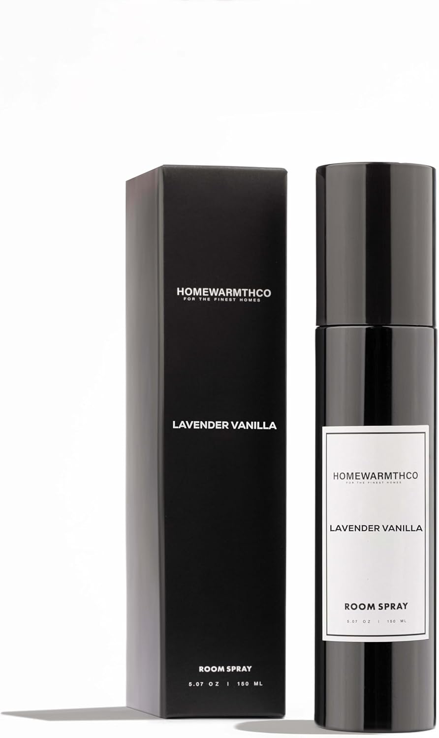 Lavender Vanilla Room Spray – 5.07 oz Scented Air Freshener for Home, Office & Linen – Long-Lasting Linen Spray for Bedding, Pillows & Fabrics – Luxurious Home Fragrance