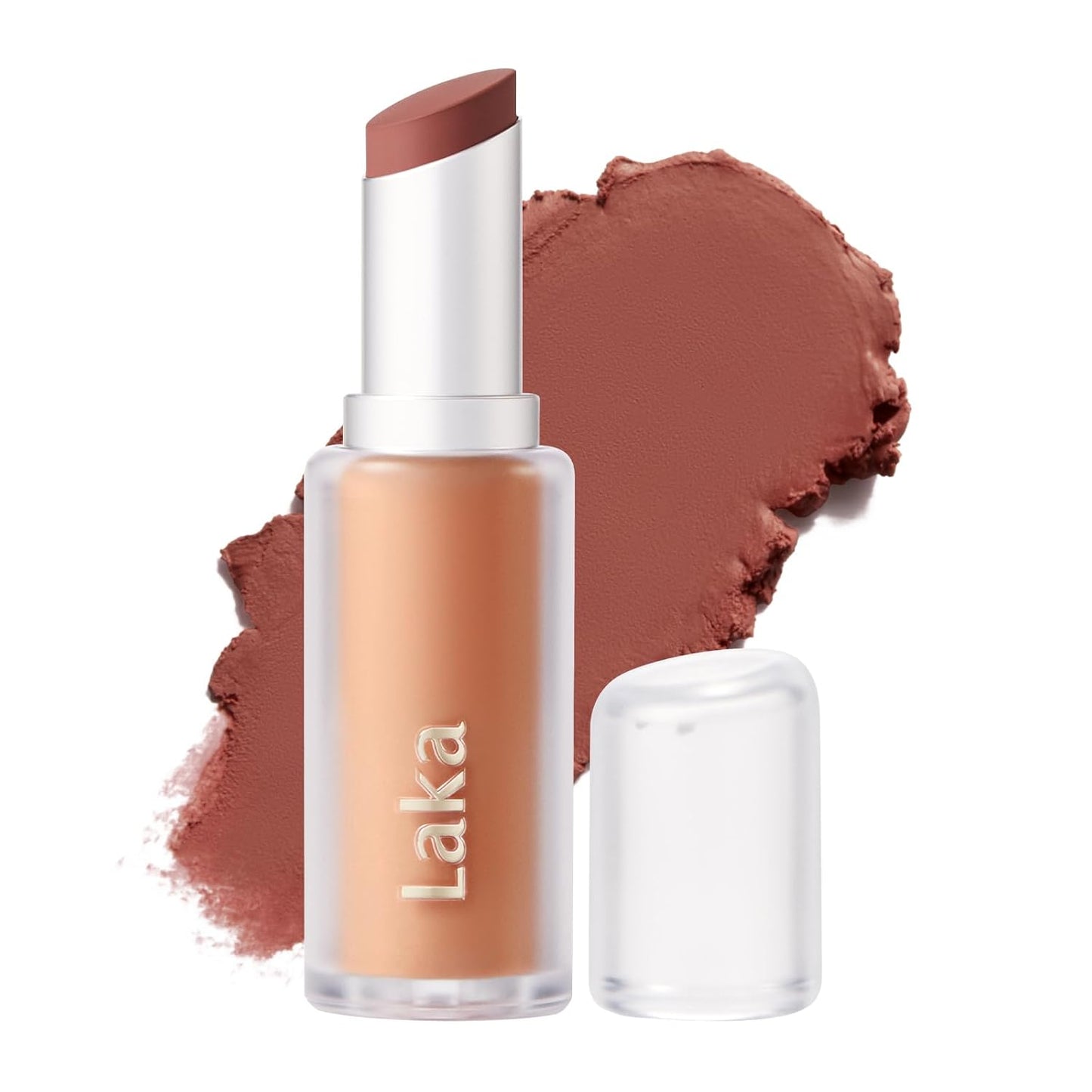 Laka Bulky Matte Lipstick 4g/0.14oz., Long Wear, Non-Drying Lip Stain Stick with High Pigmentation, Voluminous Lips, Vegan, K-Beauty (#407 Chilli Lock)