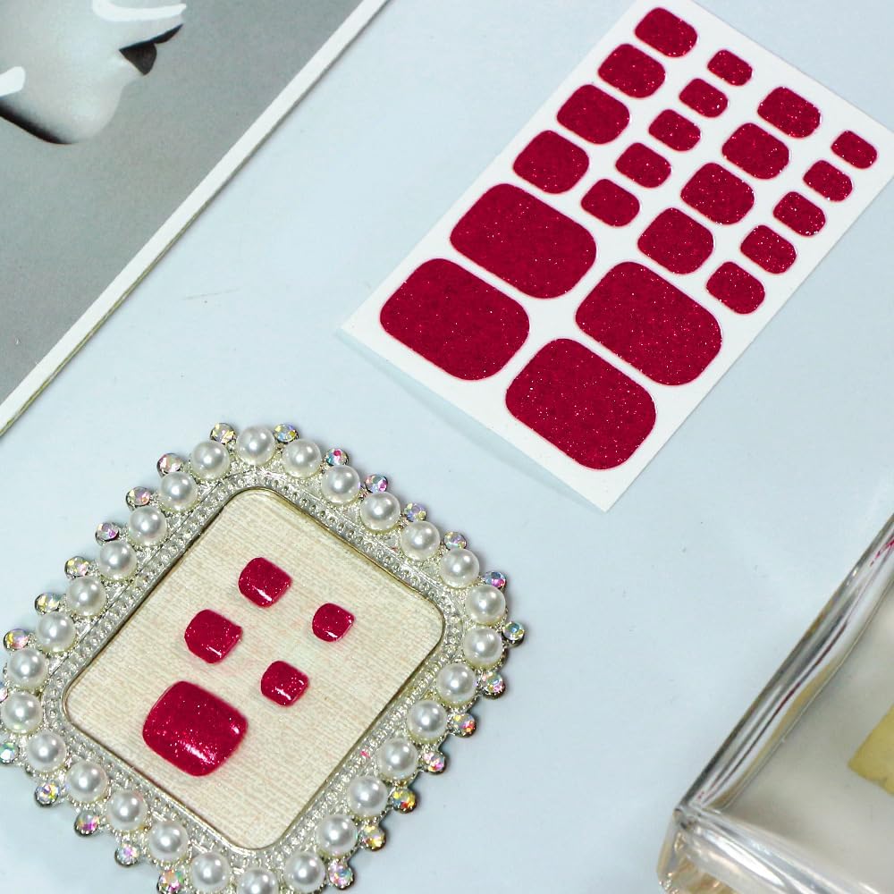 KCLEE Semi cured gel nail strips,Toenail Strips, work with different clothing, Careful production,Exquisite design and Long Lasting (ZXJ-032)