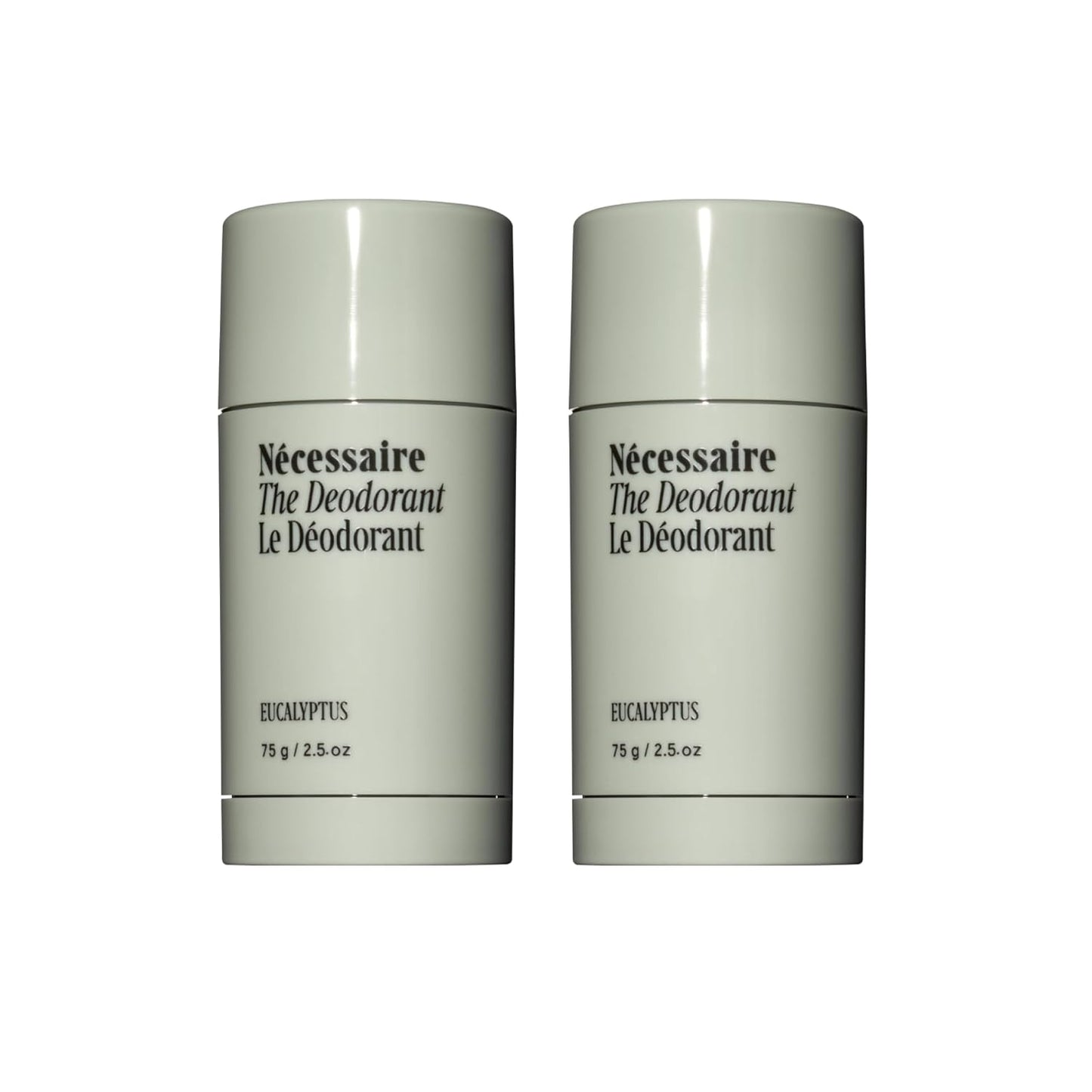 Nécessaire The Deodorant Duo Eucalyptus | Natural Aluminum Free Deodorant For Women & Men. Extra Strength Treatment with Mandelic Acid. Free of Baking Soda, Ozokerite & Parabens (75 g/2.5 oz)