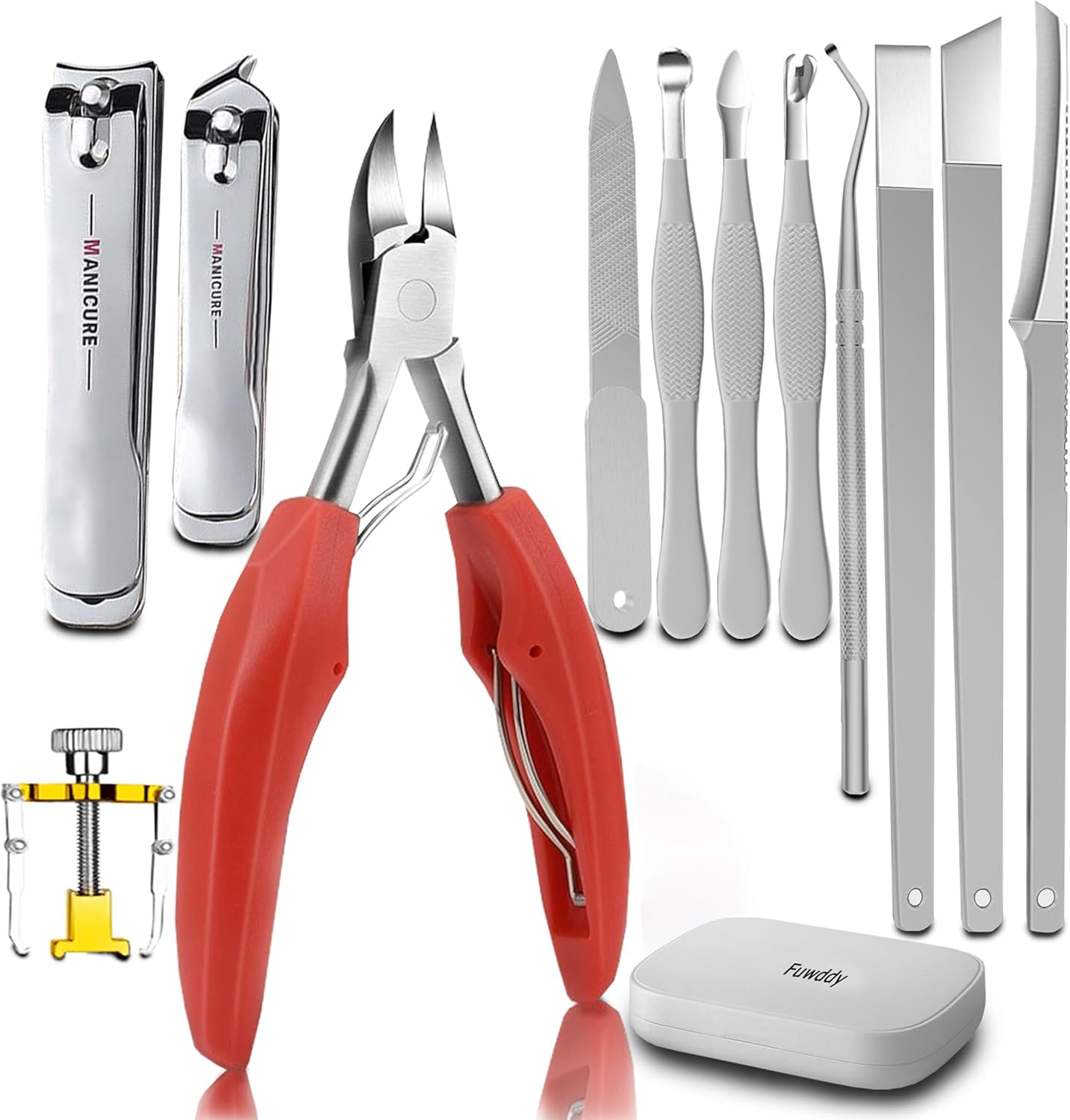 Ingrown Toenail Clipper Pedicure Tools for Feet Thick Nails Toenail Removal Kit Callus Pedicure Knife Nail Cutter