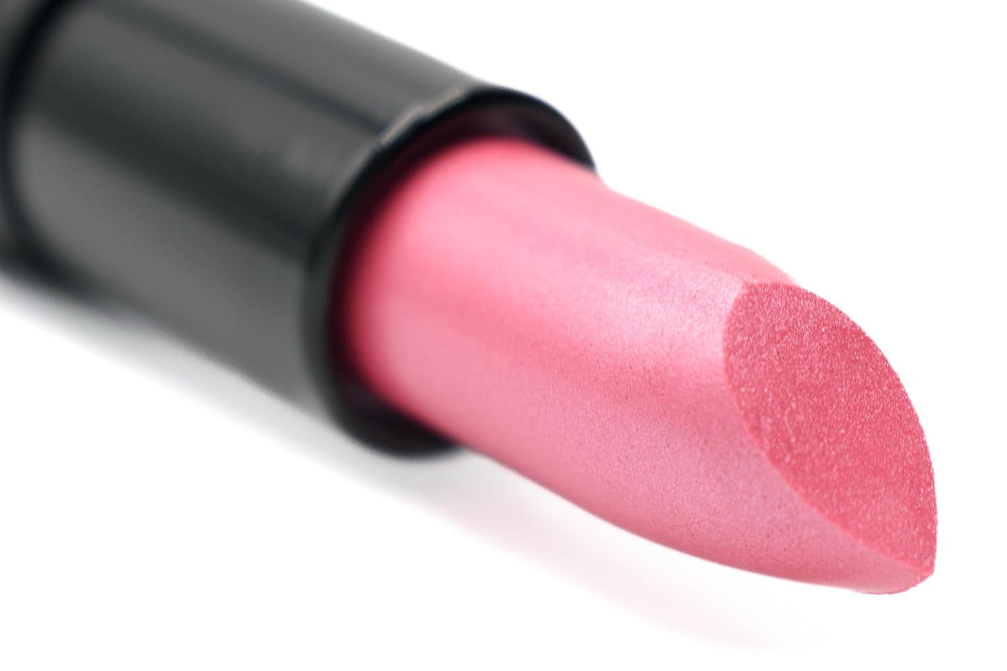 Crystal Rose Medium Warm Pink Satin Lipstick Color Moisturizing Paraben Free, No Animal Testing & Cruelty Free Lip Makeup Color