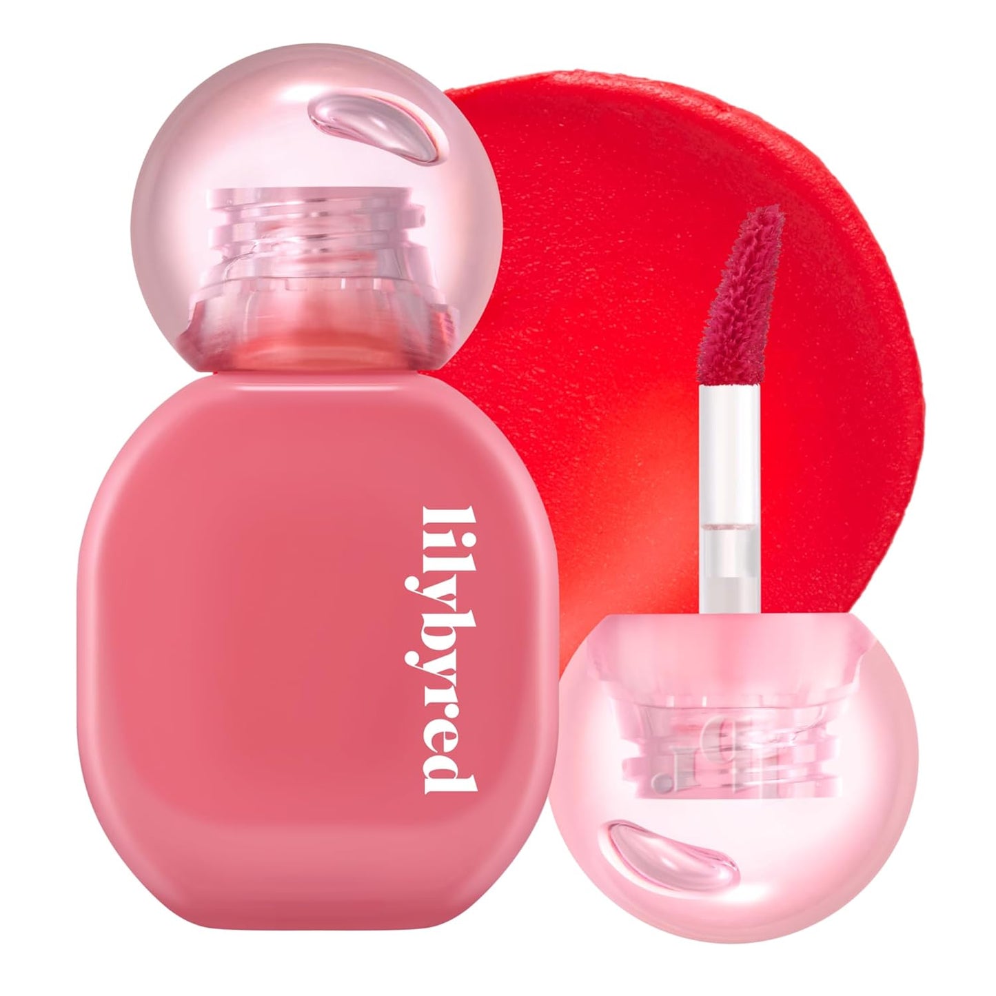 lilybyred Balming Dewy Tint | Korean Semi-Glow Lip Stain, Velvet to Soft Glow Texture, Sheer Buildable Color, Moisturizing & Lightweight, Natural Flush Look, Non-Sticky, 0.21 oz. (05 Squeeze Apple)
