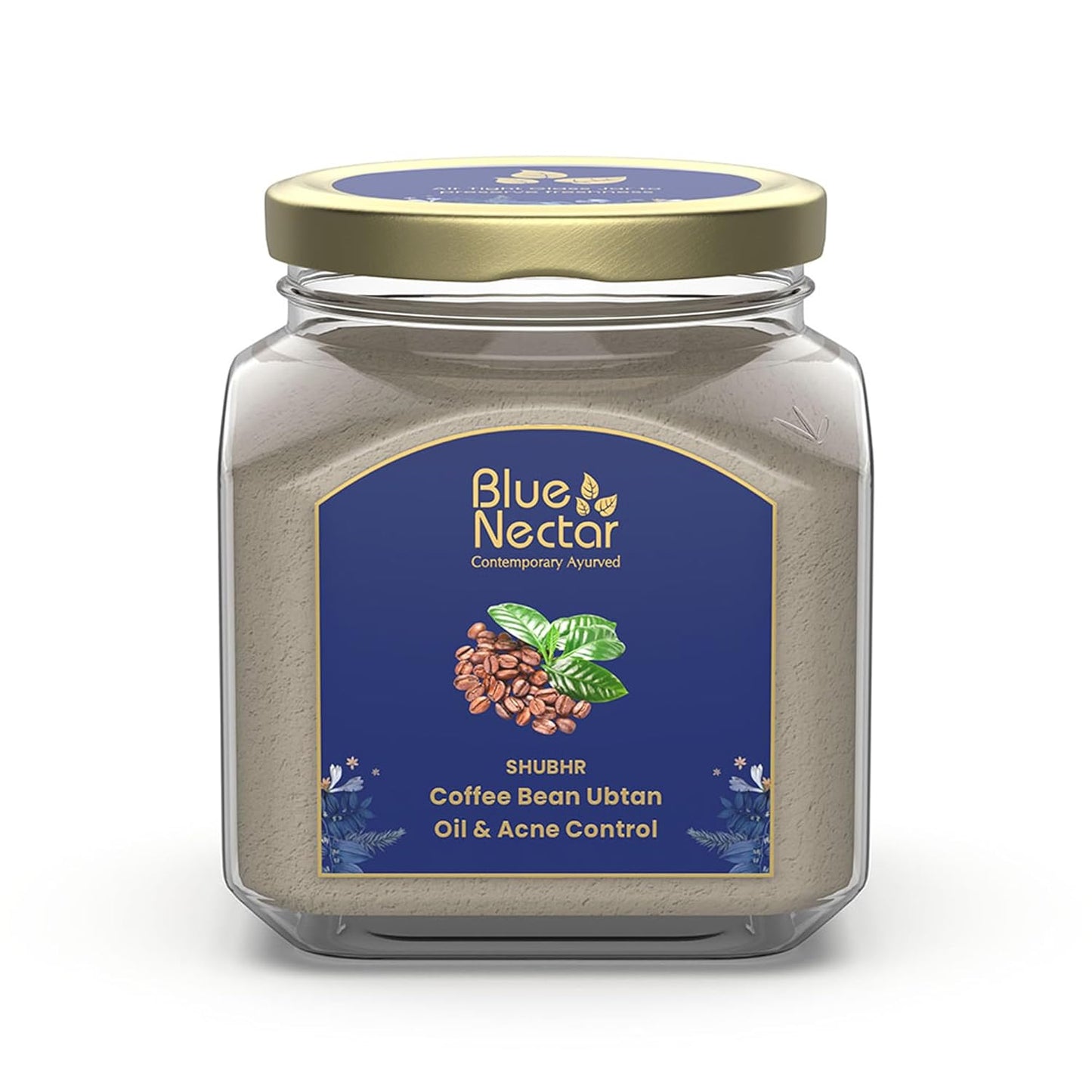 Blue Nectar Coffee Bean Natural Cleanser, 3-in-1 Cleanser, Face Scrub & Face Pack for Skin Repairing & De tan Removal, 100% Natural with Multani Mitti Powder (3.52 Oz11 Herbs)