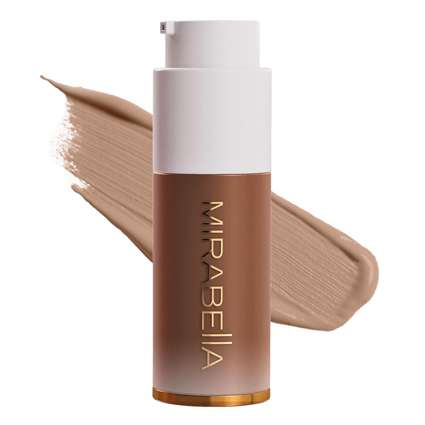 Mirabella Invincible For All HD Liquid Foundation - Anti-Aging Full Coverage Liquid Face Makeup - Moisturizing, Hydrating & Lightweight Foundation for All Skin Types (Deep D210)