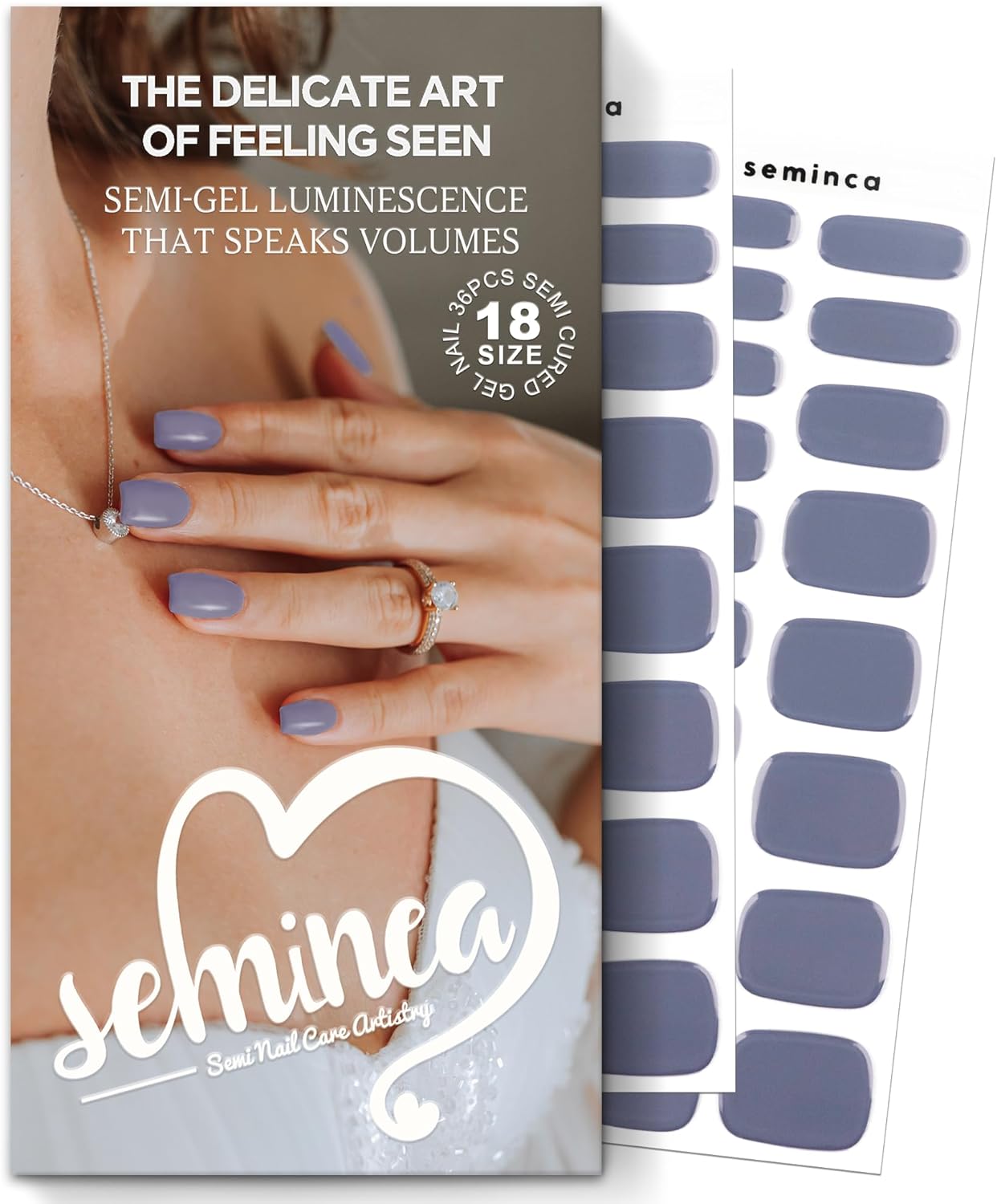 Semi Cured Gel Nail Strips-Hot Yoga Proof Nail Wraps,Flexible Press Ons for Pilates,Gym & Sauna Safe,Salon-Quality,Long Lasting Works with Any UV/LED Lamps(Cream Cloud)