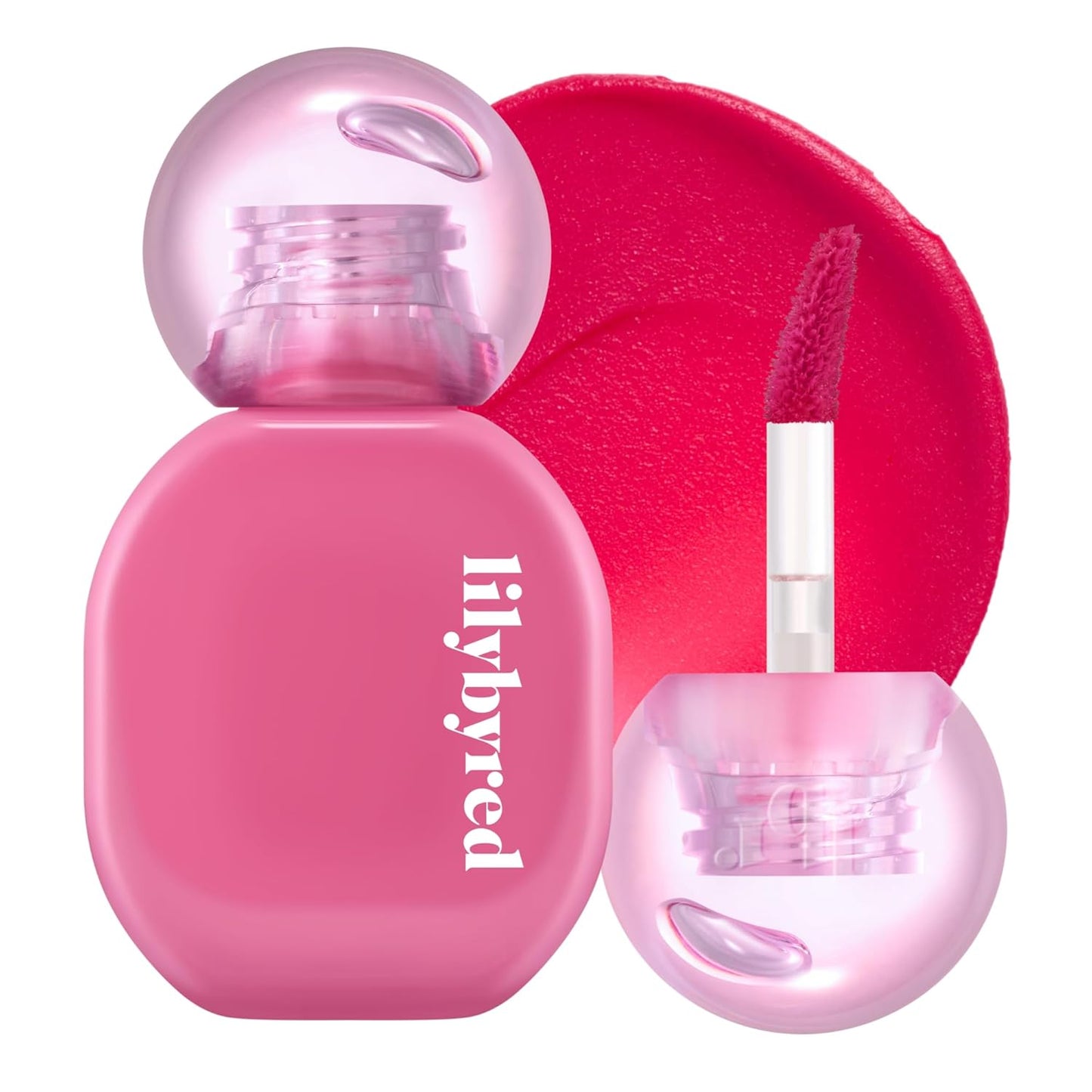 lilybyred Balming Dewy Tint | Korean Semi-Glow Lip Stain, Velvet to Soft Glow Texture, Sheer Buildable Color, Moisturizing & Lightweight, Natural Flush Look, Non-Sticky, 0.21 oz. (06 Topping Cherry)