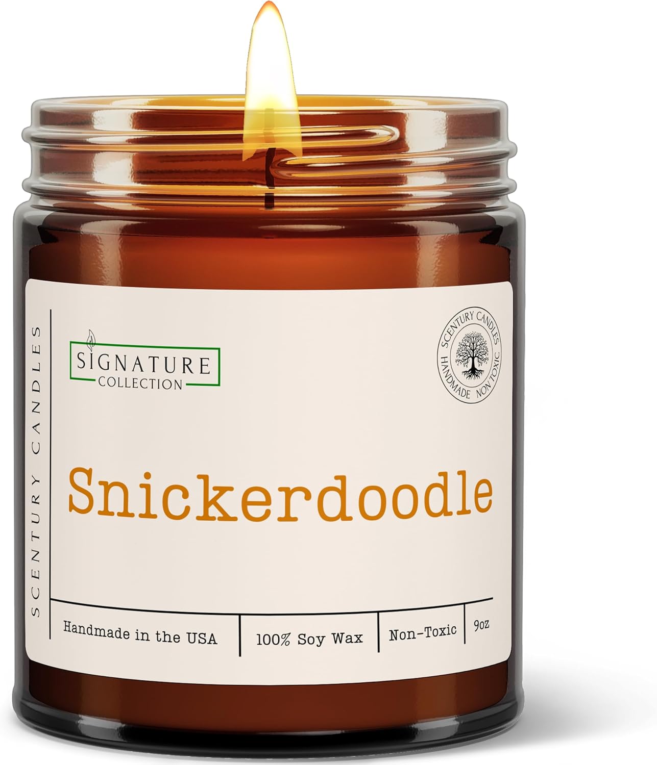 Snickerdoodle Cookie Scented Candle, Many Scents to Choose from, All Natural Non-Toxic Soy Wax, Handmade in The USA (Snickerdoodle)