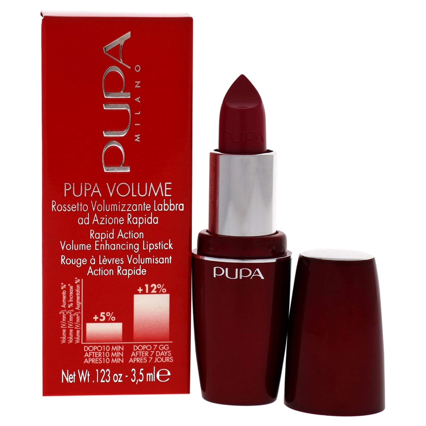 Pupa Milano Pupa Volume Rapid Action Enhacing Lipstick - 305 Pop Fuchsia for Women - 0.123 oz Lipstick
