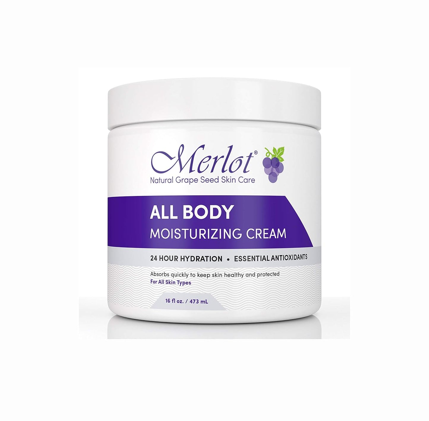Merlot MOISTURIZING All BODY CREAM FOR ALL SKIN TYPES | 16 OZ