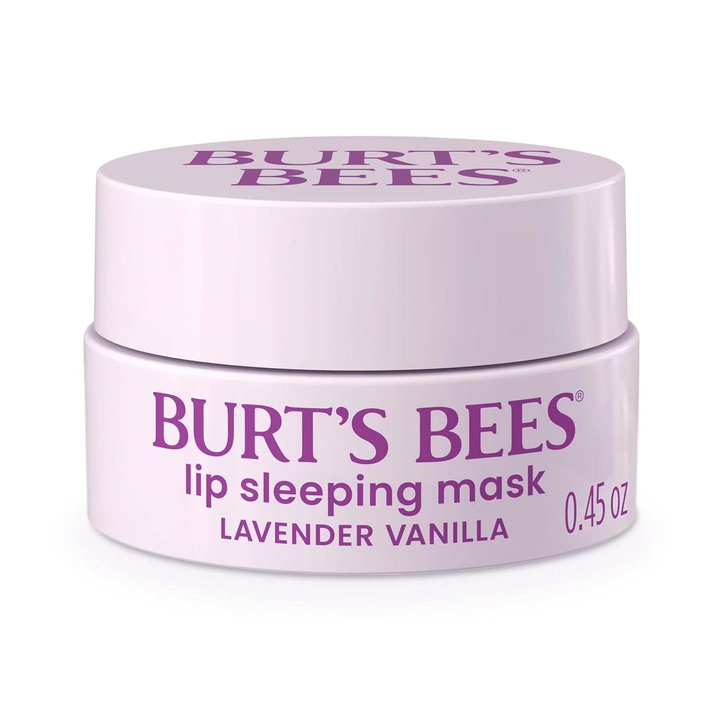 Burt’s Bees Stocking Stuffers, Lavender Vanilla Lip Sleeping Mask, With Hyaluronic Acid and Squalane Moisturizer To Instantly Hydrate Lips, Overnight Lip Mask, Lip Treatment Christmas Gifts, 0.45 oz.