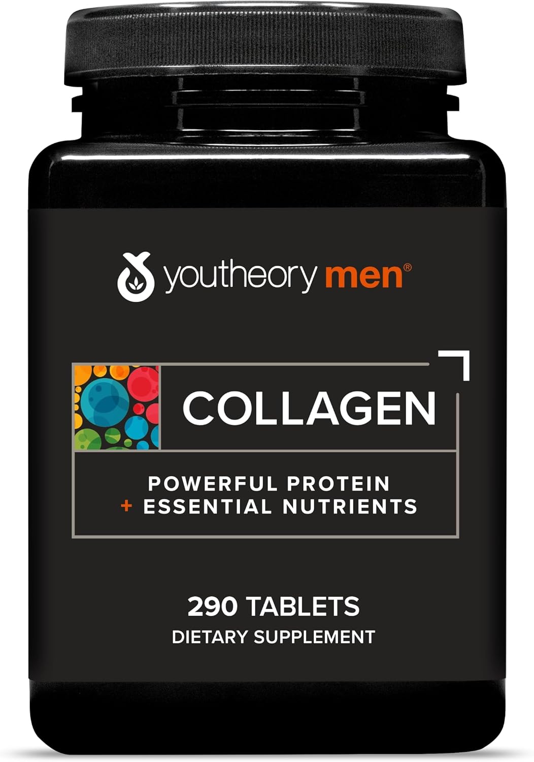 Youtheory Men's Collagen - 5,000 mg - Daily Collagen Supplement for Men - with 18 Amino Acids - Joint, Bone, Muscle, Hair Growth, Nail & Skin Support* - 290 Tablets (48-Day Supply)