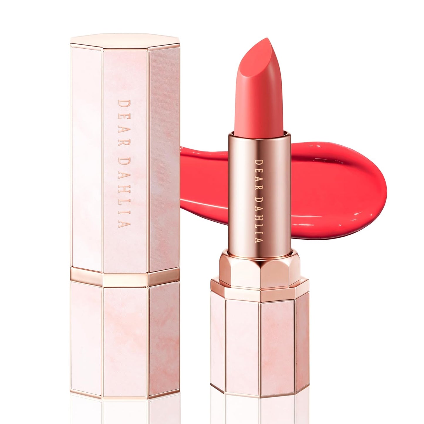 DEARDAHLIA Lip Paradise Sensual Lip Glow (Emily) - Weightless Hydrating Vegan Lipstick with Glossy Finish, Natural Radiant Glow & Shea Butter Nourishment. 0.11 oz