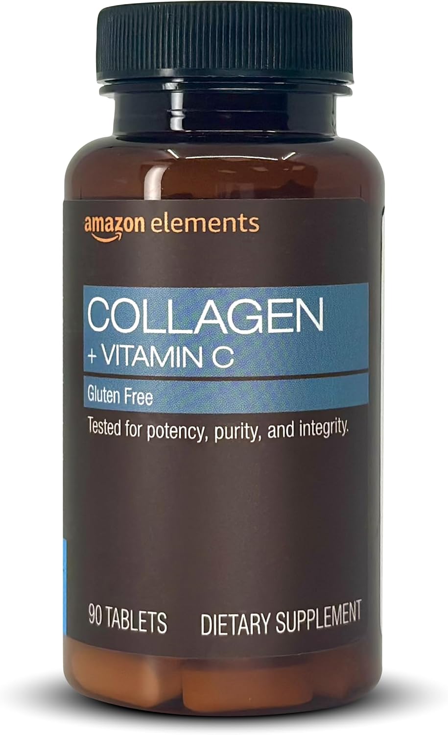 ND Elements Collagen Peptides + Vitamin C, 2500 mg Collagen Peptides per Serving, 90 Tablets, 1 Month Supply