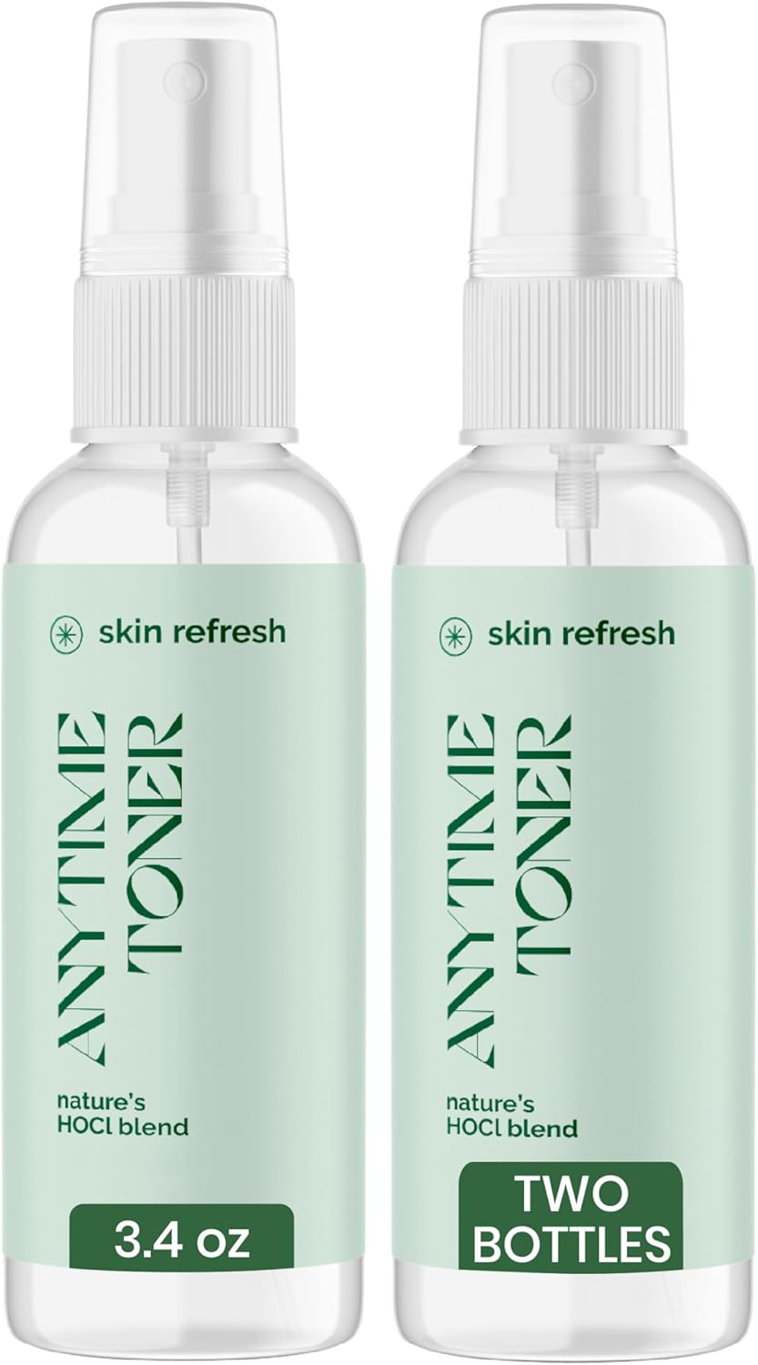 Good Salt Living Skin Refresh Anytime Skin Toner for All Skin Types, Made in The USA, 3.4 Ounce Bottle, 2-Pack