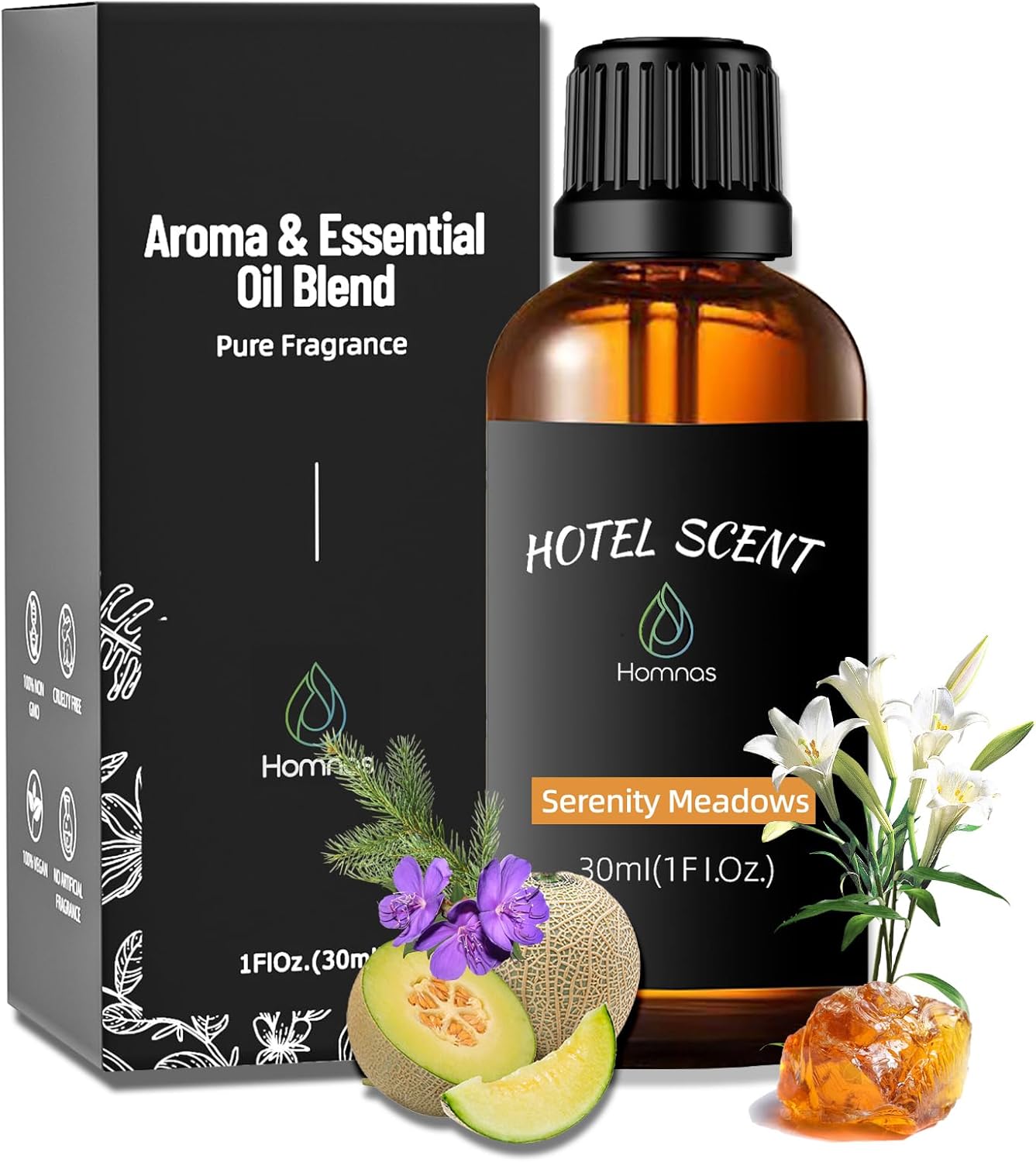Serenity Meadows Essential Oil, Hotel Diffuser Oil, Inspired by Westin Hotel, Home Luxury & Hotel Scents for Diffuser, Pure Diffuser Oil with Orange and Lily of The Valley for Aromatherapy