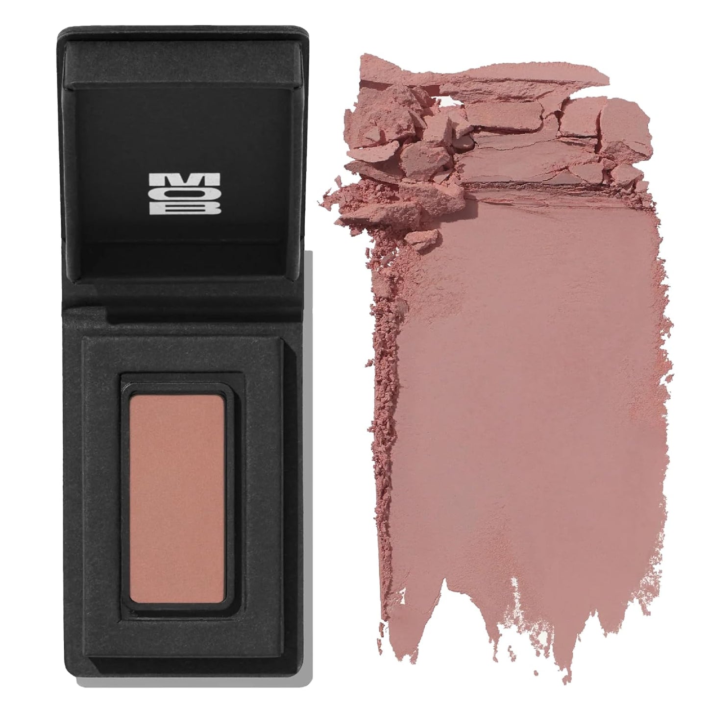 MOB Beauty Eyeshadow M1 Matte Dusty Rose – Cool-Toned Soft Pink Shade for Crease or All Over Wash, Talc-Free Vegan Cruelty-Free Skincare Infused Long Wear Sustainable Refillable Compact