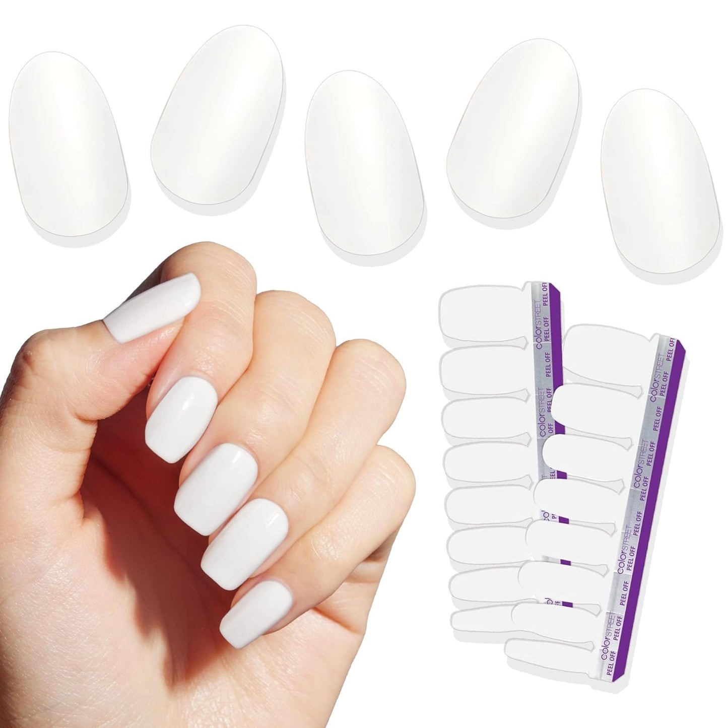 Color Street Swiss and Tell Nail Strips