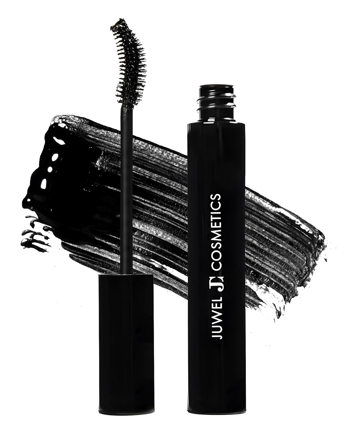 Juwel Cosmetics XL Black Mascara, Volumizing and Lengthening Mascara, Long-Wear Waterproof High-definition mascara with Carnauba Wax and Beeswax, pH Balanced for Sensitive Eyes, Paraben-free, 10ml