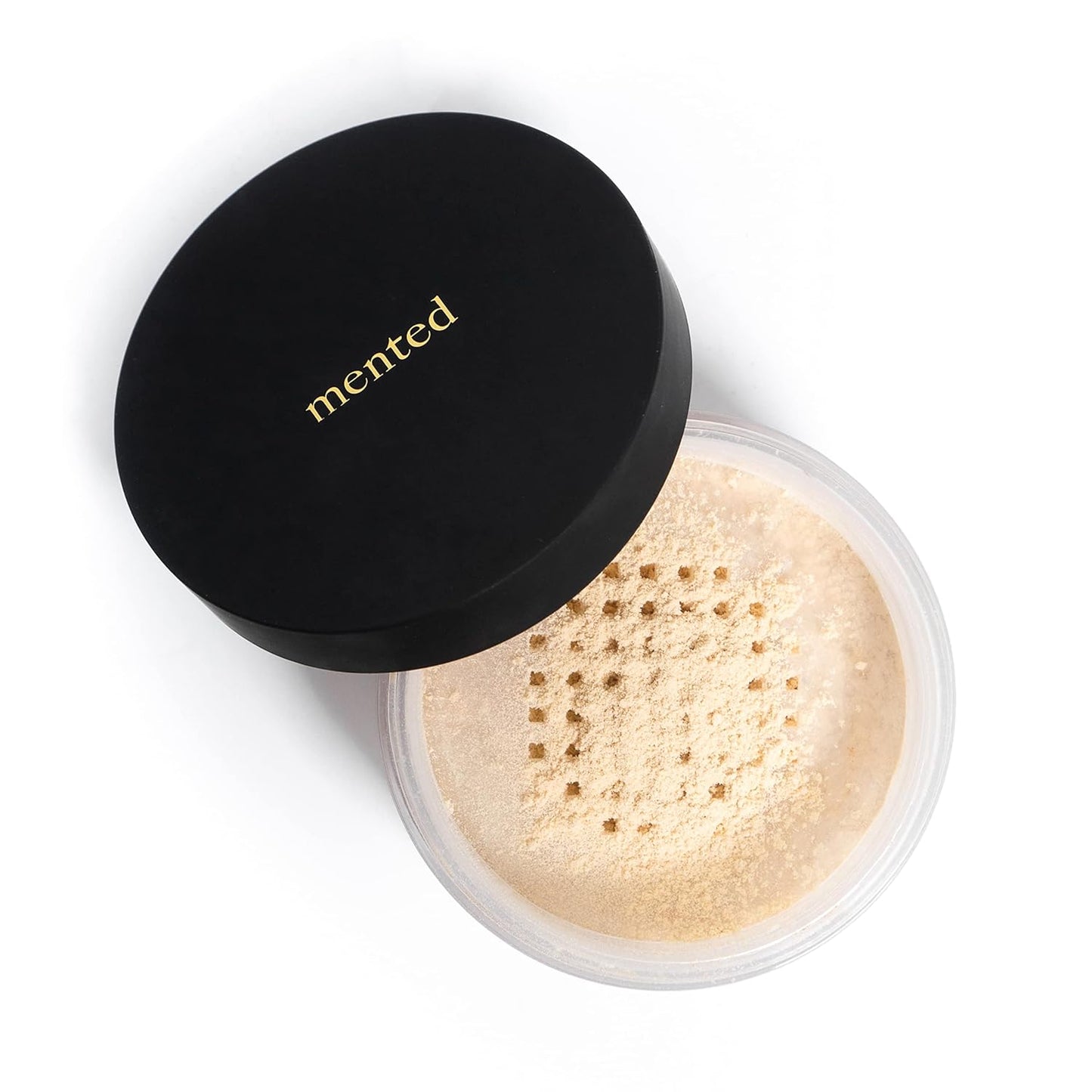 Mented Cosmetics Pressed Powder Makeup, Translucent Setting Powder Compact for Face Make up, Oil Control, Matte Finish, Long-Lasting Wear, Ideal for Black Women, Portable Compact Design, Light/Tan