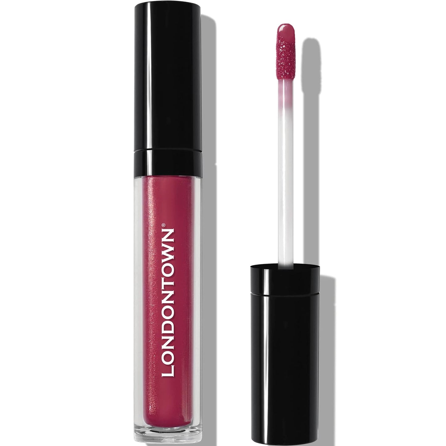 LONDONTOWN Posh, Flushed Pink, Plush Shine Lip Gloss Tube, Deep Hydrating High Shine Sheer Tint Non-Sticky Conditioning Balm