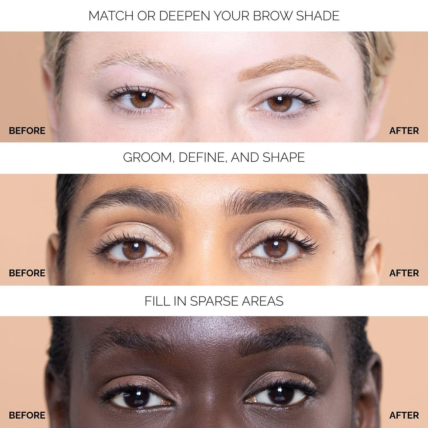 OFIR Brow Trace Precision Browliner | Waterproof, Ultra-Fine Tip Black Eyebrow Pencil | Smudge-Proof, Cruelty Free, Matte Finish | Long-Wear Brow Tool with Spoolie | Espresso - Black, 0.003 OZ