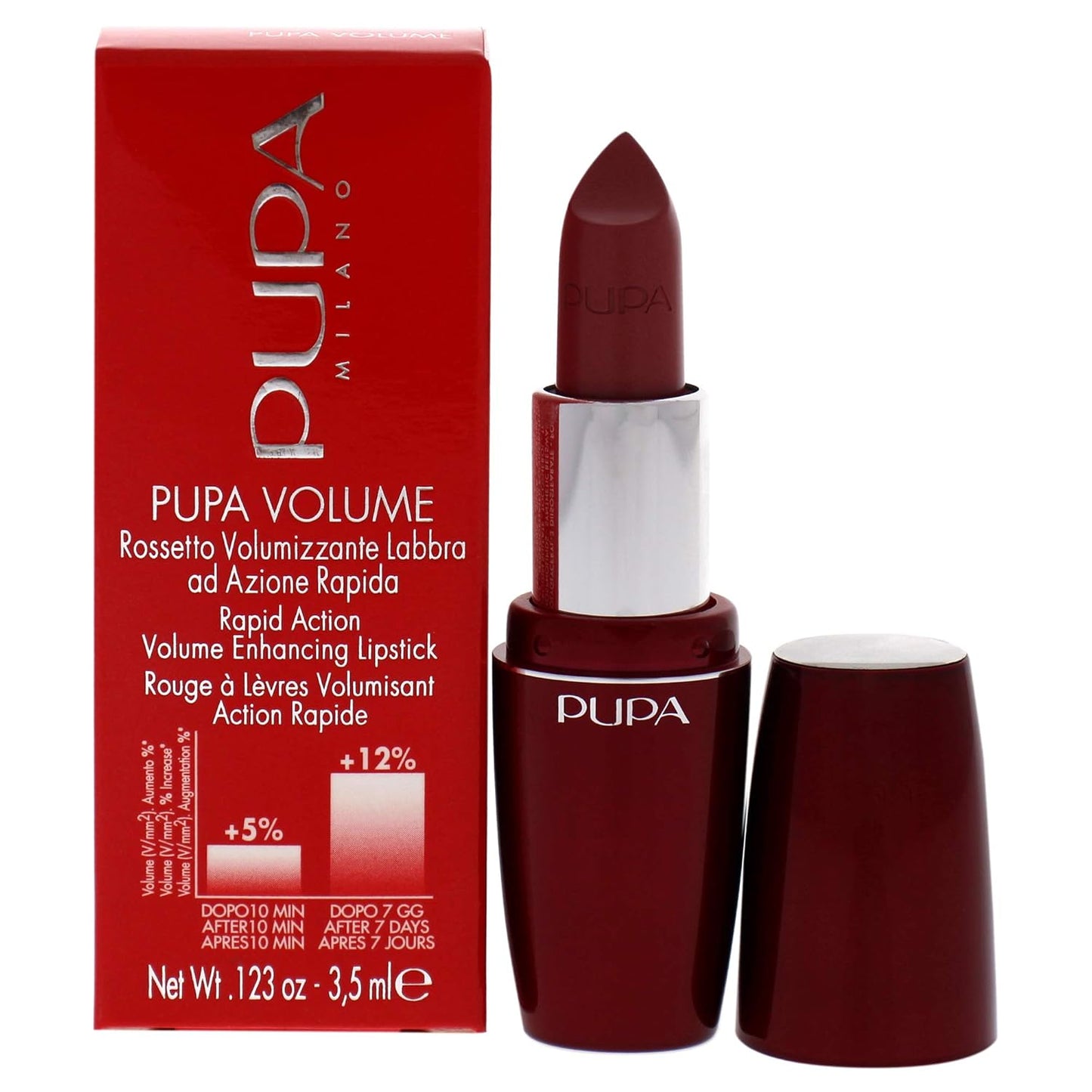 Pupa Milano Pupa Volume Rapid Action Enhacing Lipstick - 301 Coral Pink for Women - 0.123 oz Lipstick