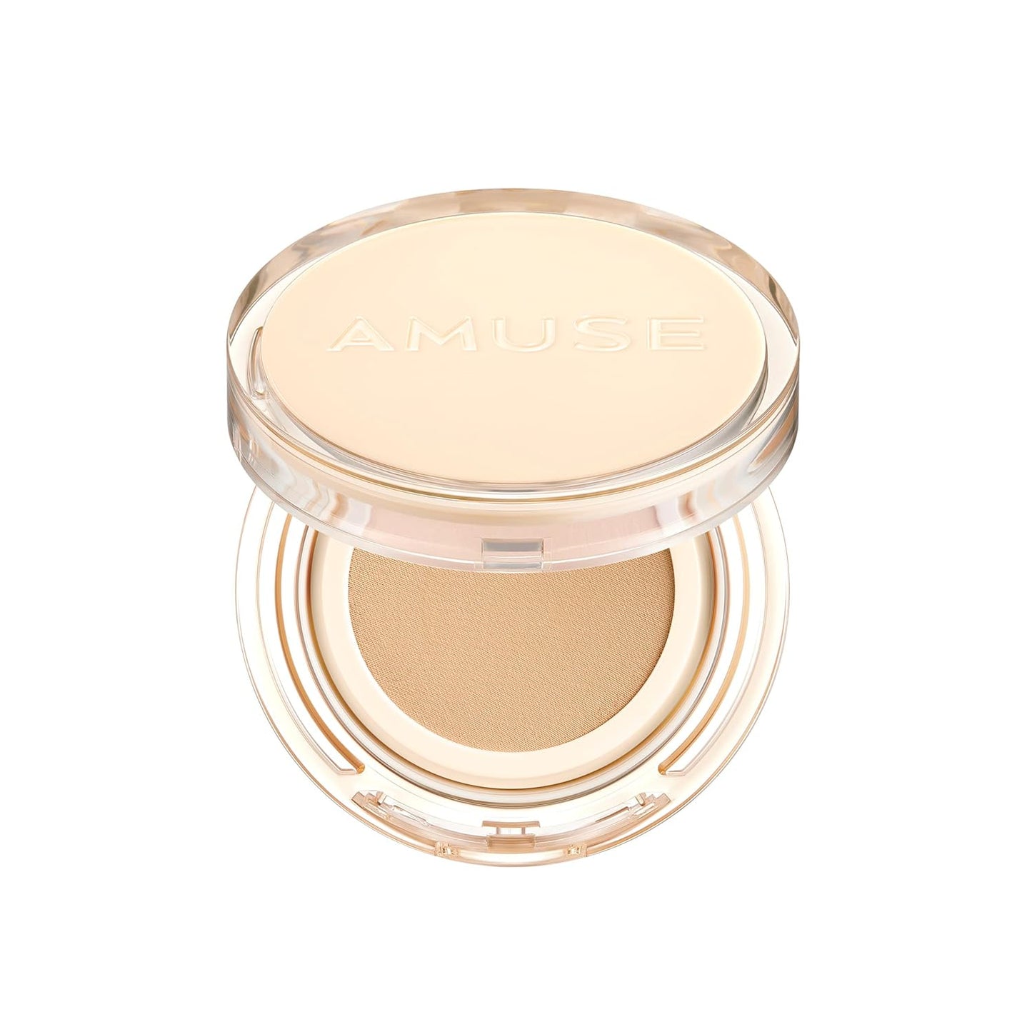 AMUSE SEOUL Dew Jelly Vegan Cushion Foundation | dewy, glow, long-lasting, double coverage, clean beauty, lightweight, natural look, foundation for sensitive skin, hydrating cushion (03 HONEY)