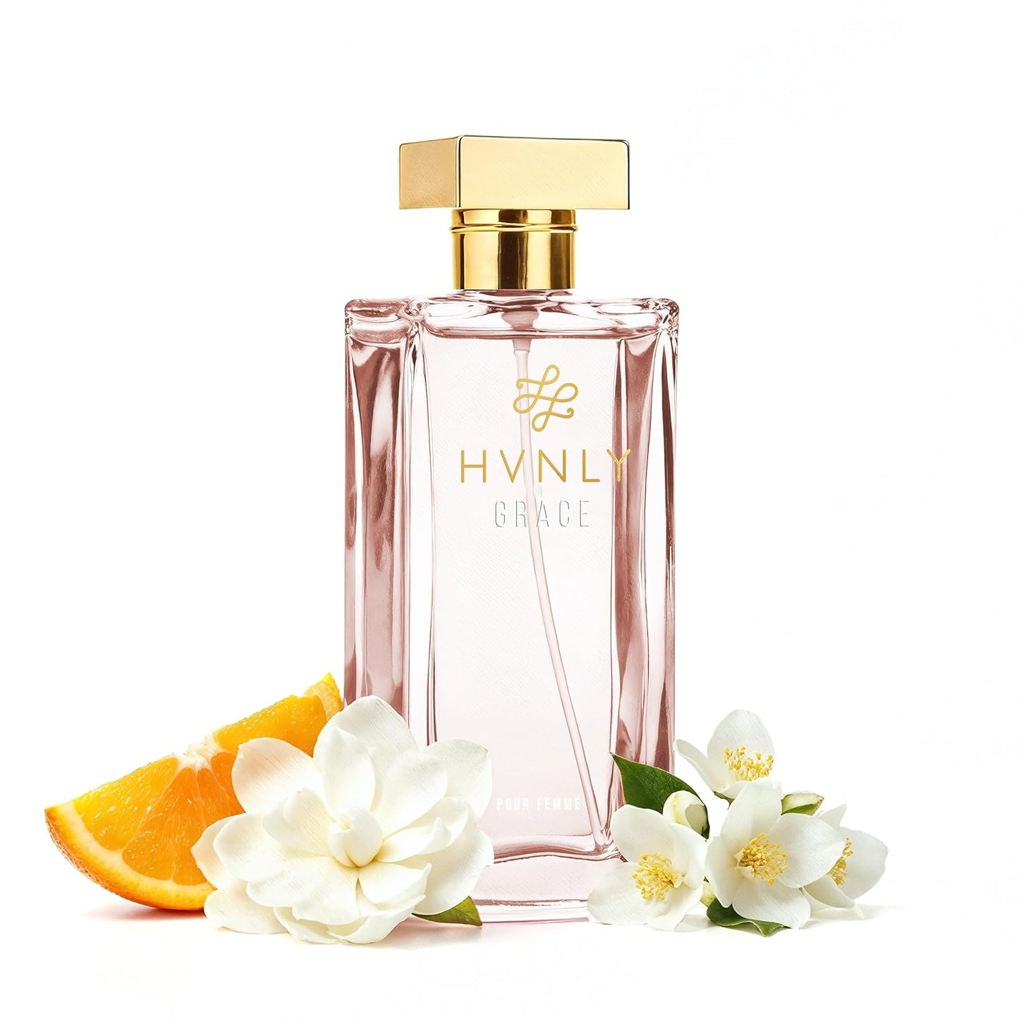 HVNLY Grace EDP | Perfume For Women | An Ideal Gift | Long Lasting Premium Gourmand Floral Fragrance | Vanilla, Orange, Lily Of The Valley | Best For Office Wear, Casual Wear | 1.0 fl.oz