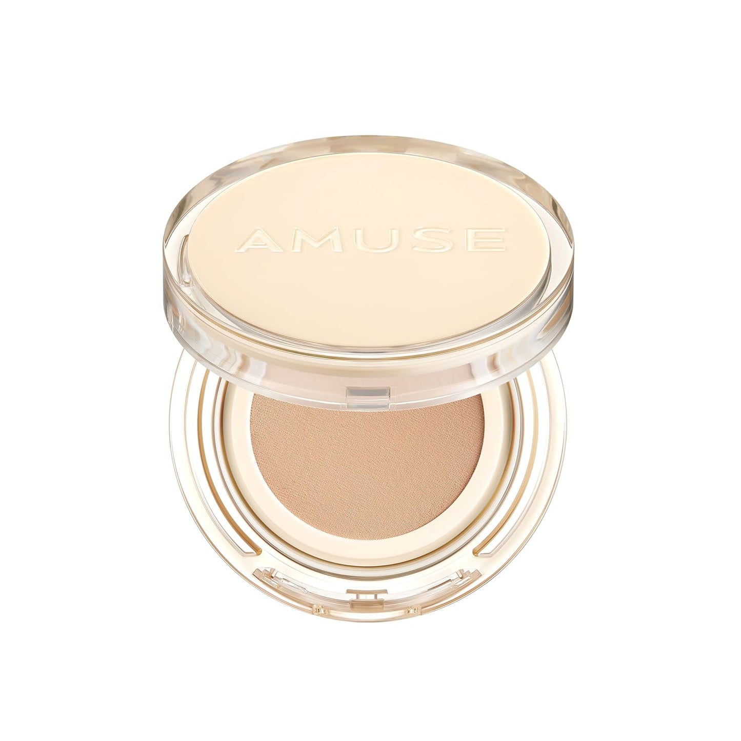 AMUSE SEOUL Dew Jelly Vegan Cushion Foundation | dewy, glow, long-lasting, double coverage, clean beauty, lightweight, natural look, foundation for sensitive skin, hydrating cushion (02 NUDE)